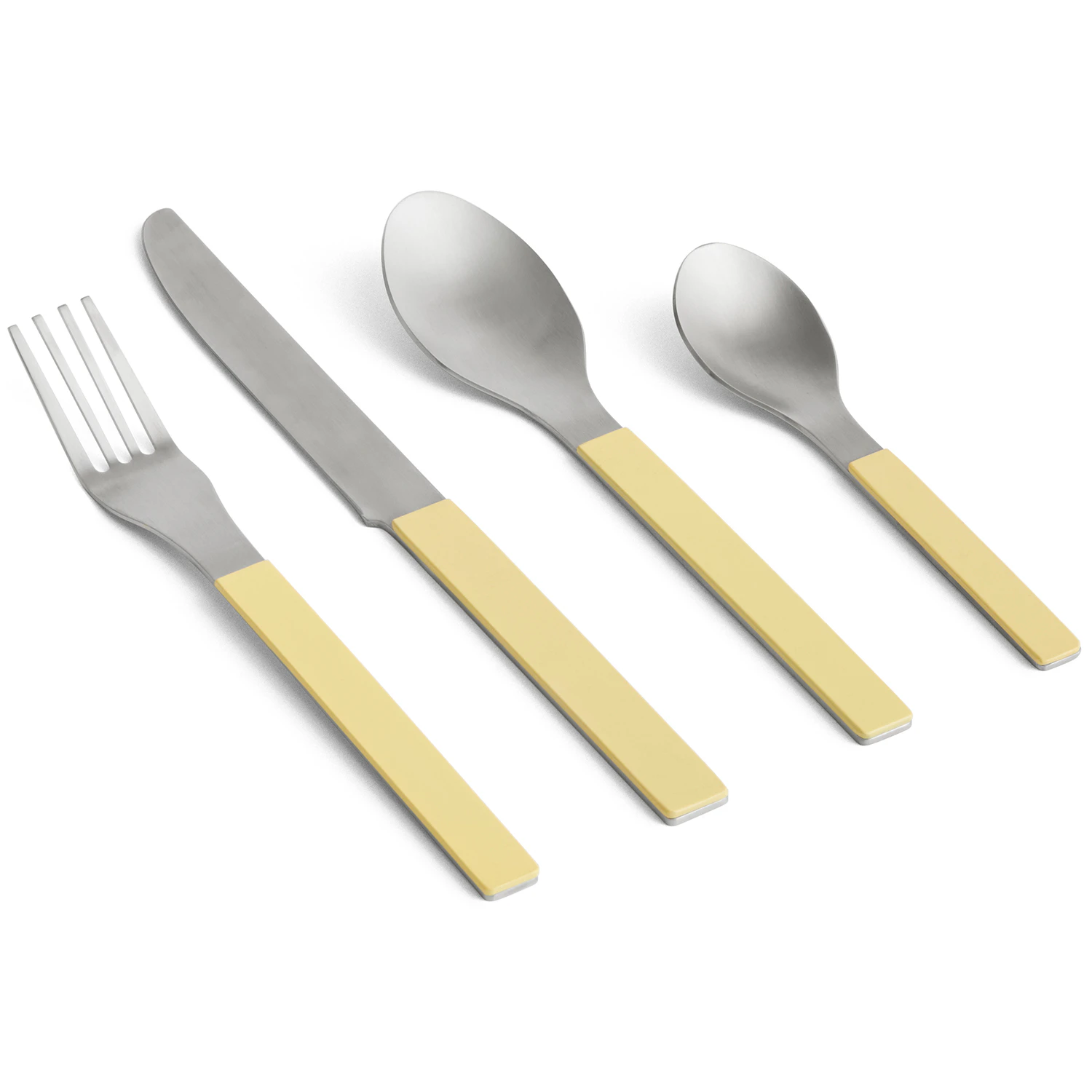 Hay Mvs Bestickset 4-pack - Bestickset Rostfritt Stål Gul