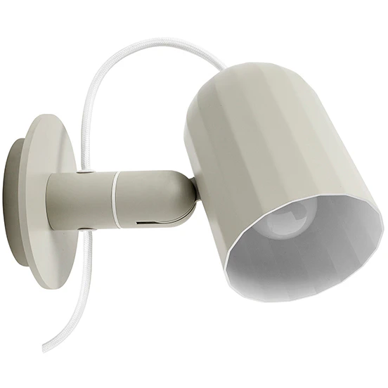 Hay Noc Wall Lamp V&auml;gglampa - V&auml;gglampor Pulverlackerad Aluminium Off-White
