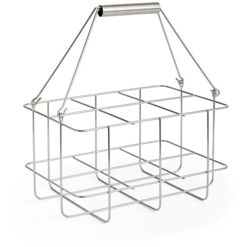 Outdoor Market Bottle Carrier Medium, Stainless Steel