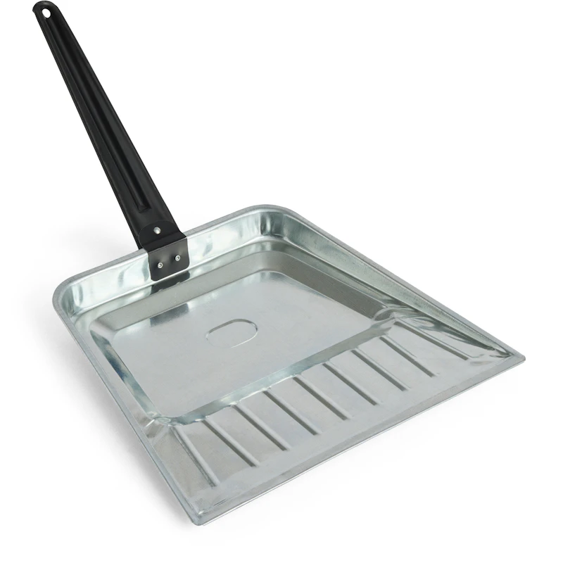 Outdoor Market Dust Pan, Galvanized Iron