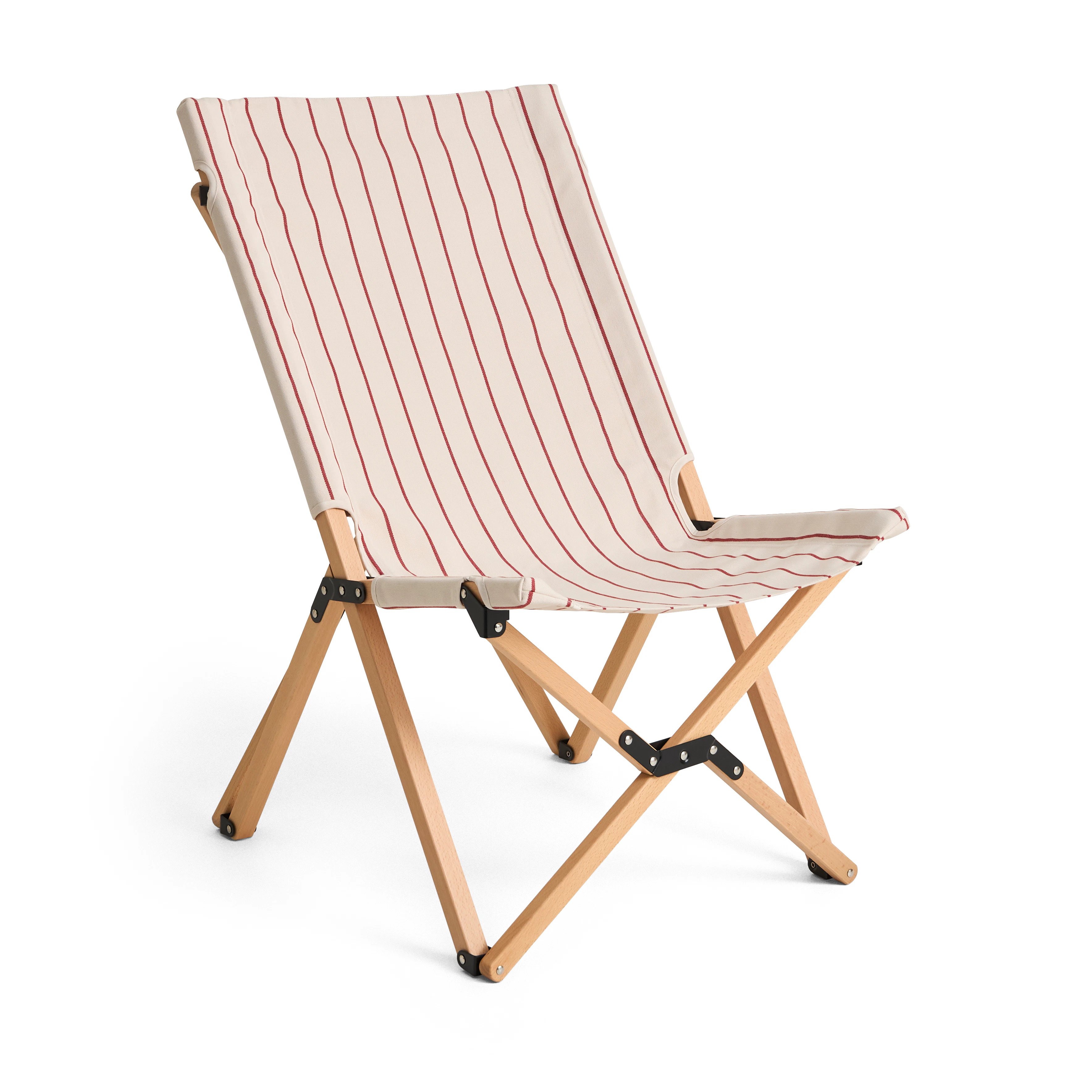 Hay Outdoor Market Folding Chair With Red Stripe - Solstolar & Sols&auml;ngar Bok Beige