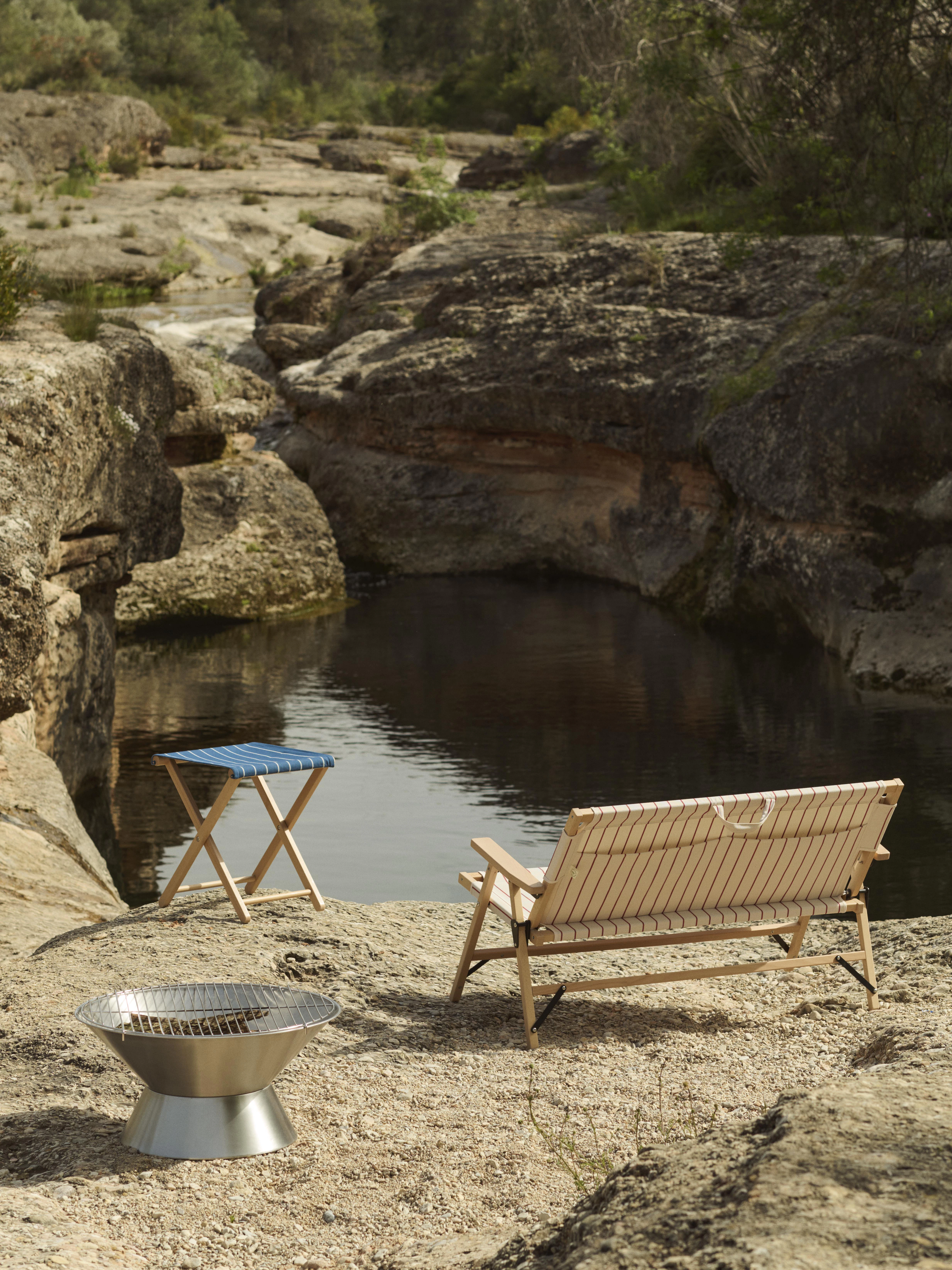 Hay Outdoor Market Folding Sofa, beige från HAY, bild 2
