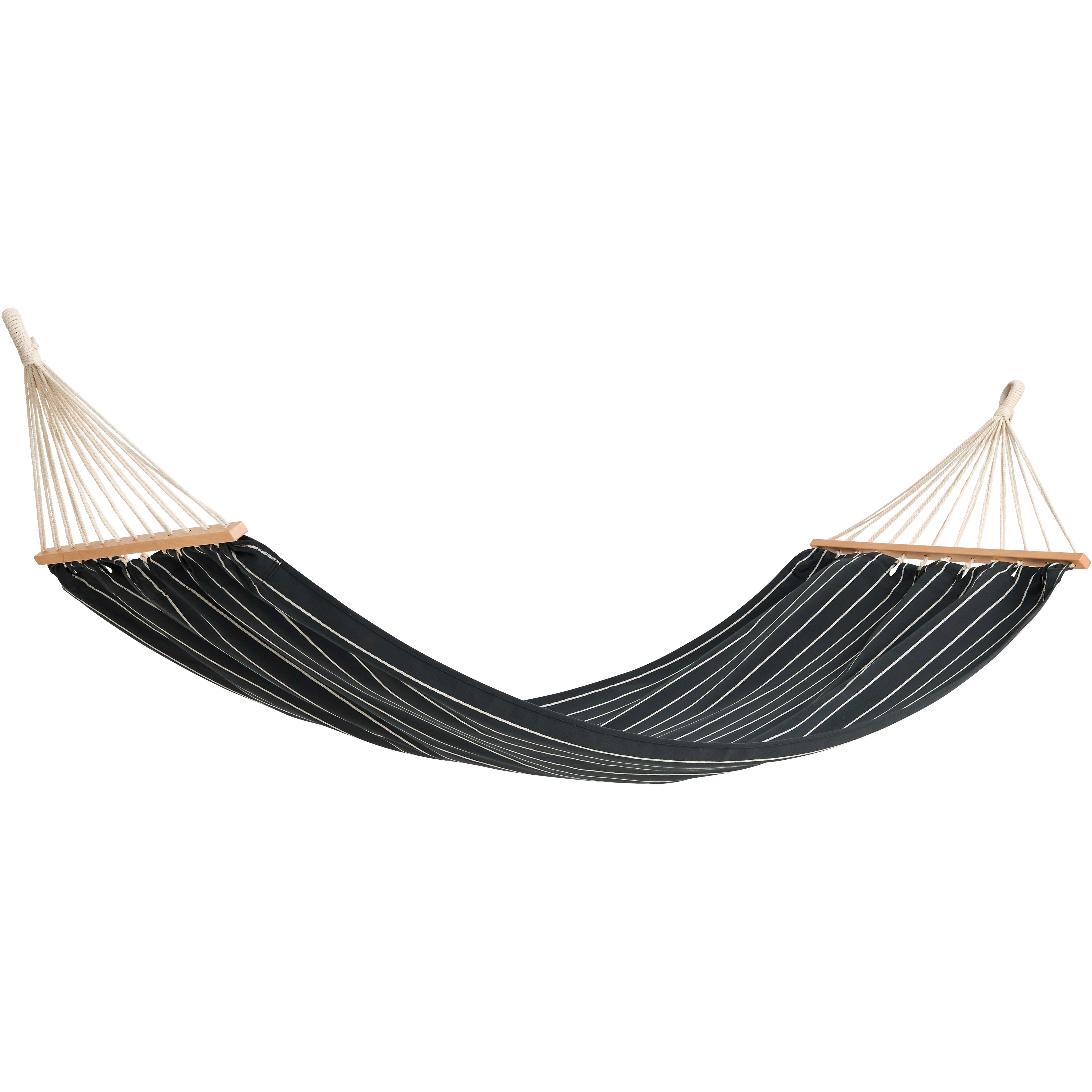 Hay Outdoor Market Hammock Black With Beige Stripe - H&auml;ngmattor Bok Svart
