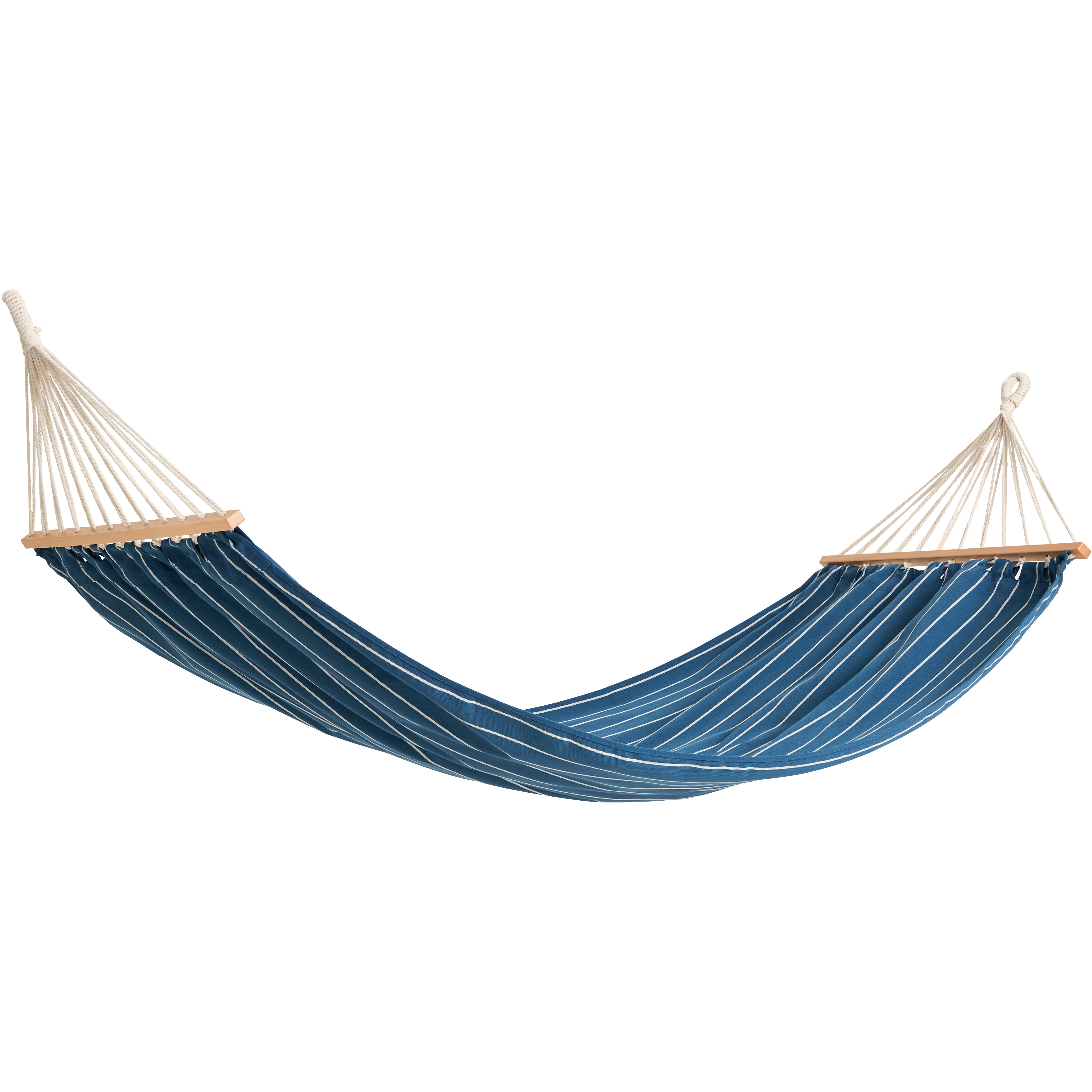 Hay Outdoor Market Hammock Blue With Beige Stripe - H&auml;ngmattor Bok Bl&aring;