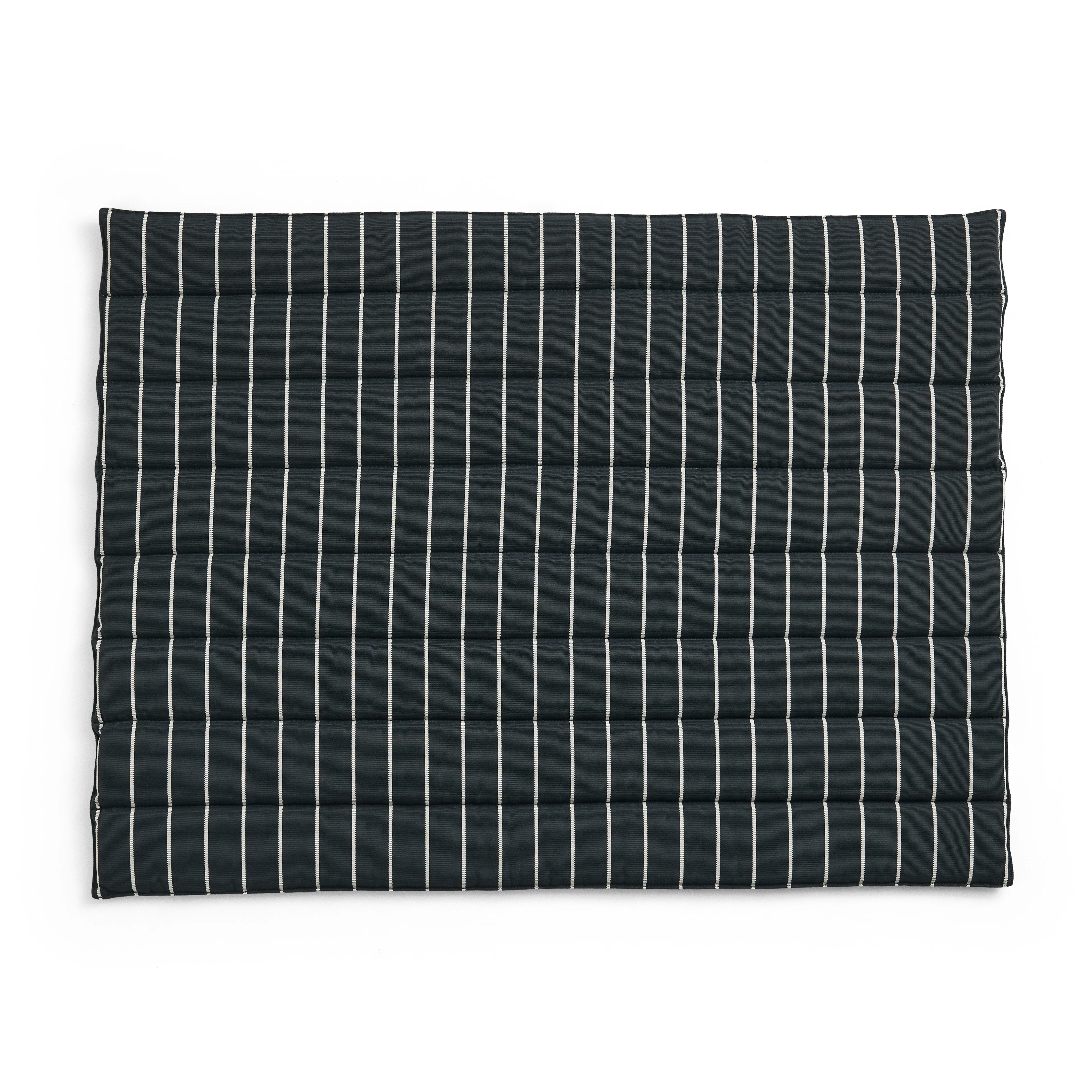 Hay Outdoor Market Sofa Cushion Black With Beige Stripe - Dynor Återvunnen Polyester Svart