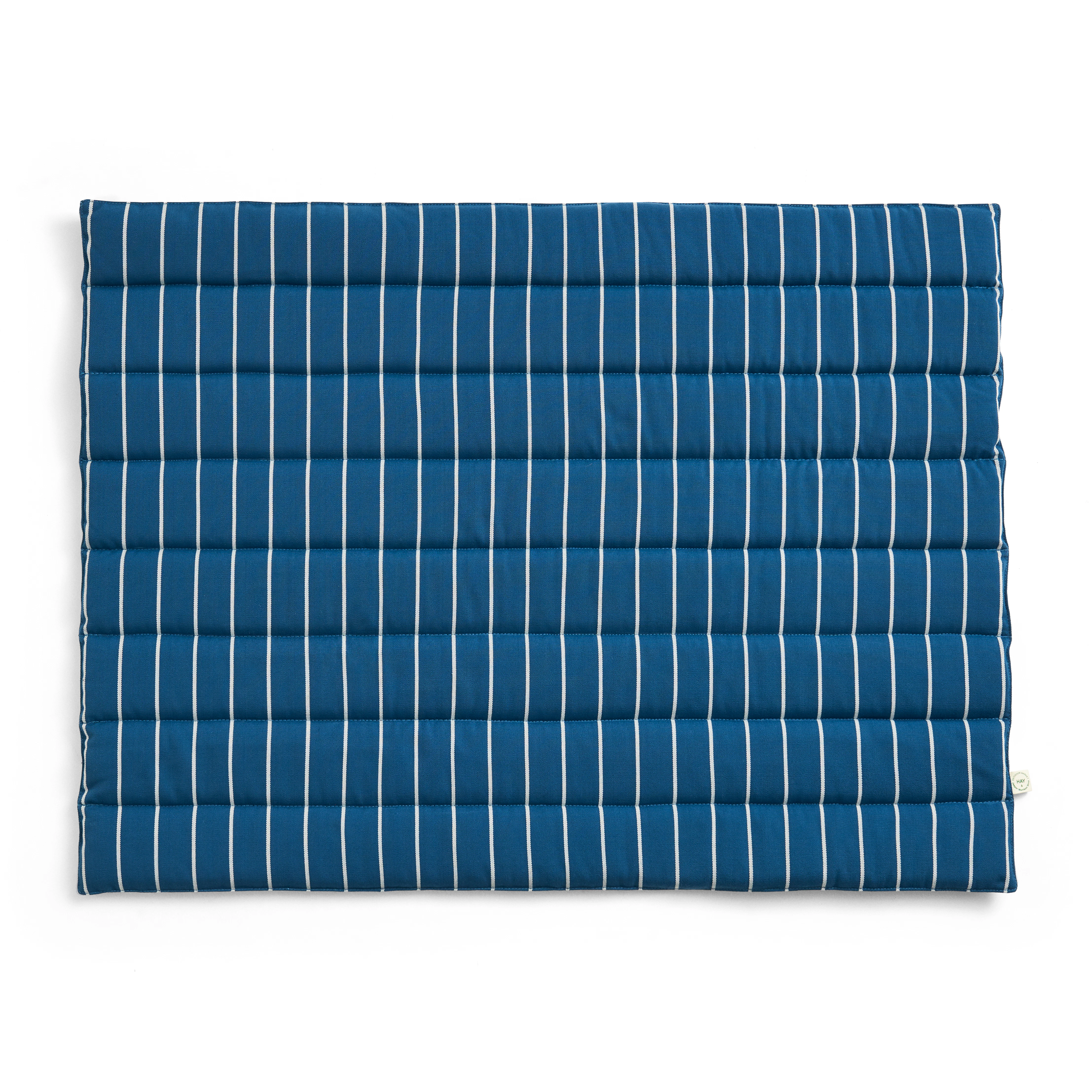 Hay Outdoor Market Sofa Cushion Blue With Beige Stripe - Dynor Återvunnen Polyester Blå