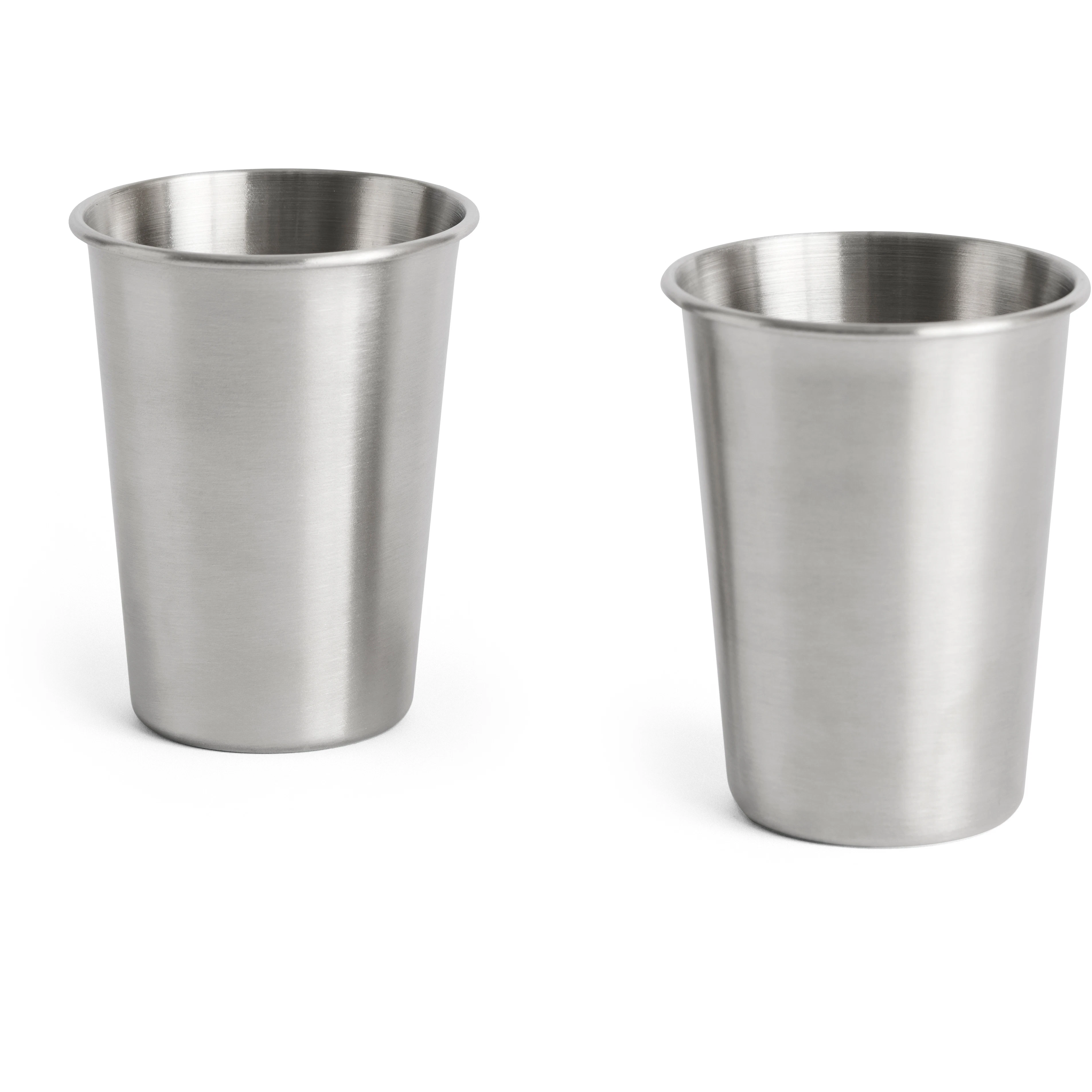 Hay Outdoor Market Steel Cup Set Of 2 Small - Kaffekoppar Rostfritt St&aring;l Silver