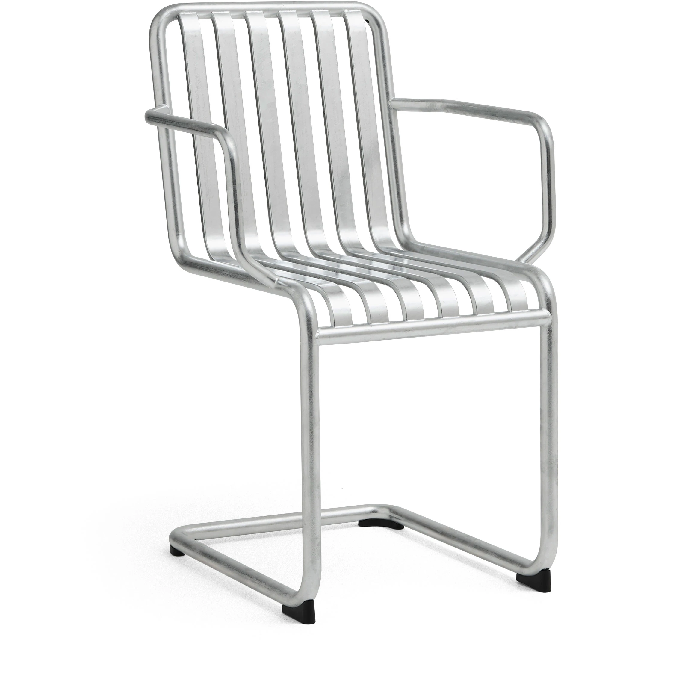 hay palissade cantilever armchair hot galvanised steel - trädgårdsstolar stål silver