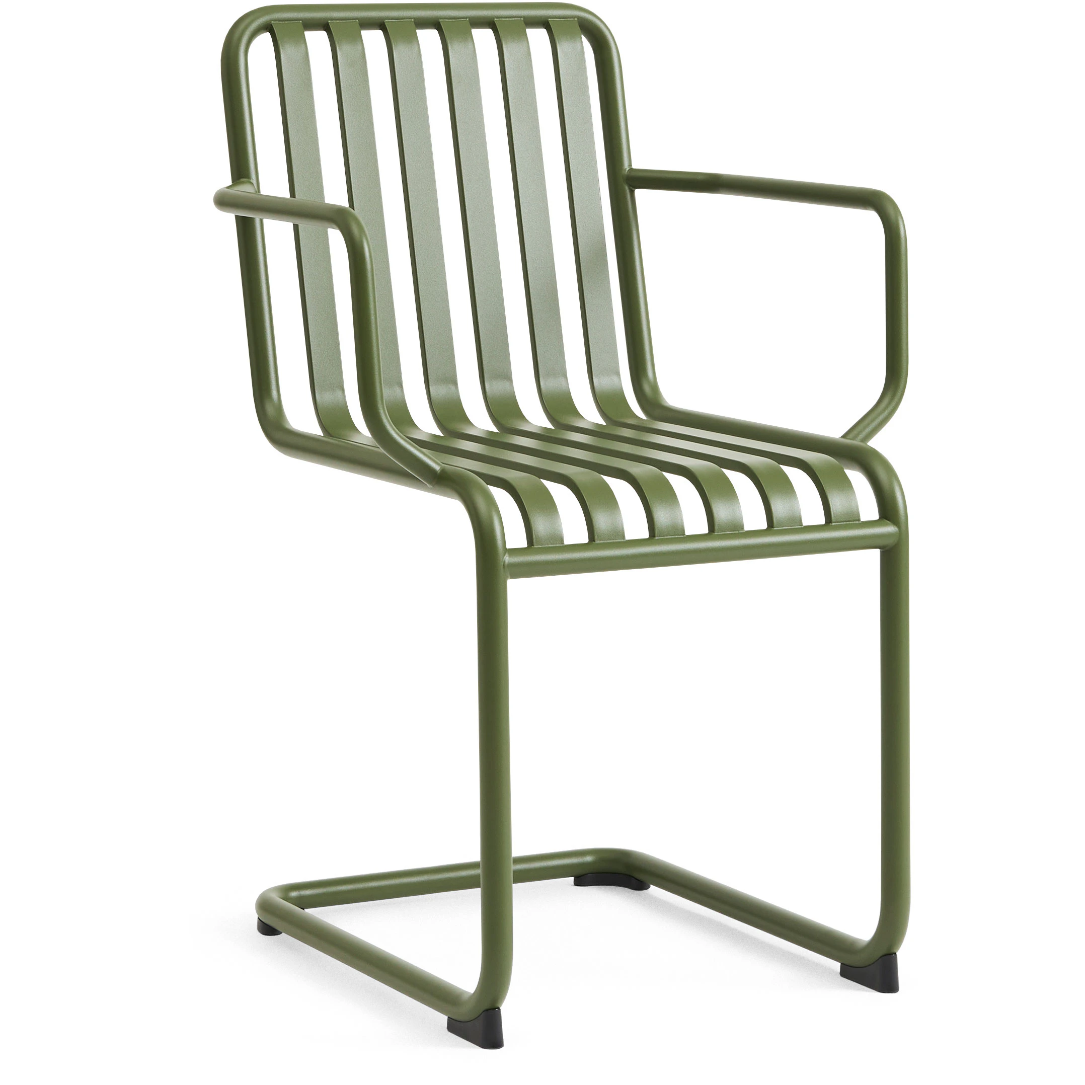 hay palissade cantilever armchair olive powder coated steel - trädgårdsstolar pulverlackat stål grön