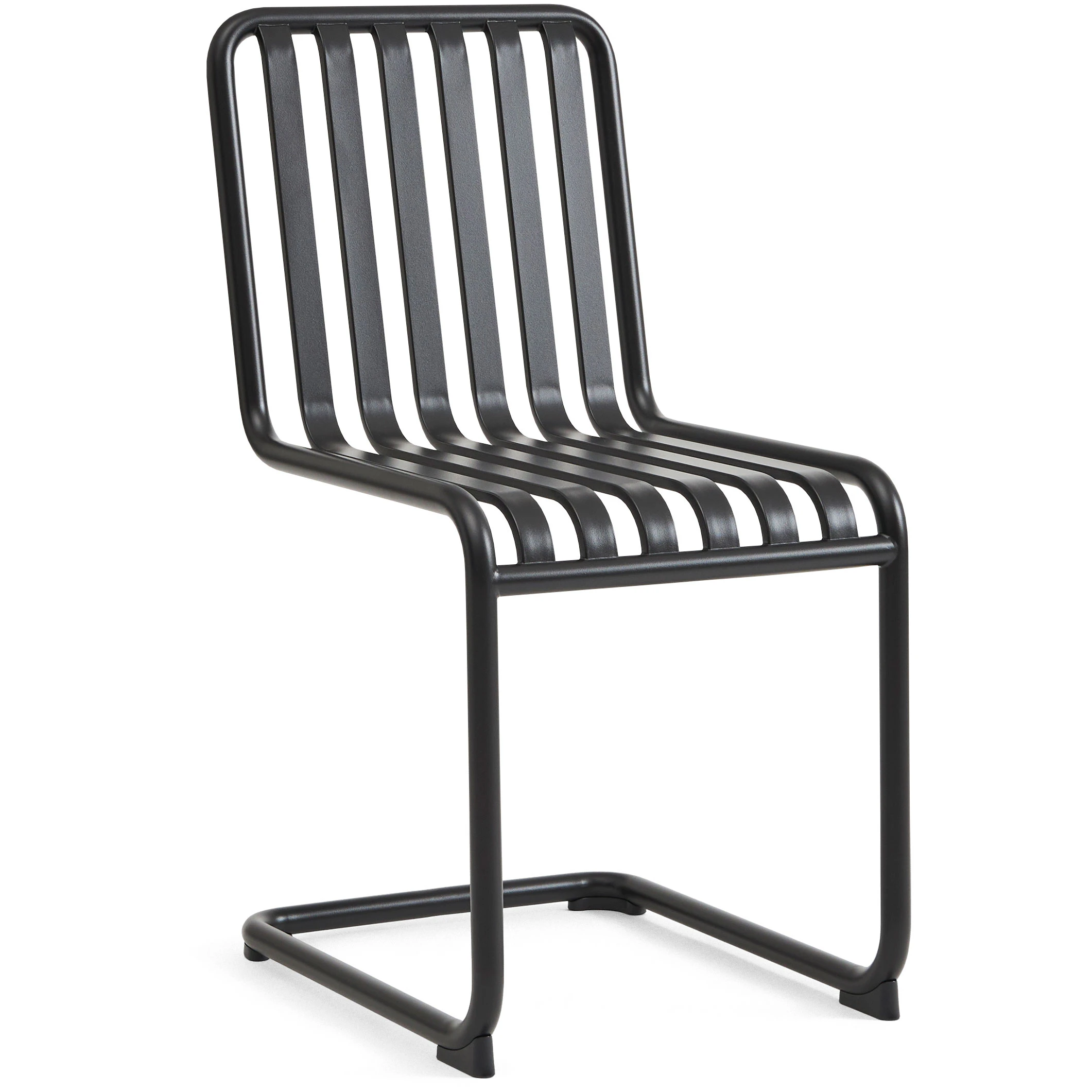 hay palissade cantilever chair anthracite powder coated steel - trädgårdsstolar pulverlackat stål svart
