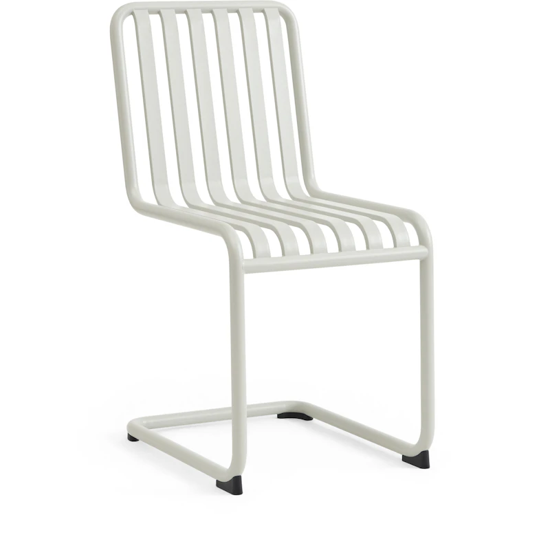 Palissade Cantilever Chair, Sky grey powder coated steel