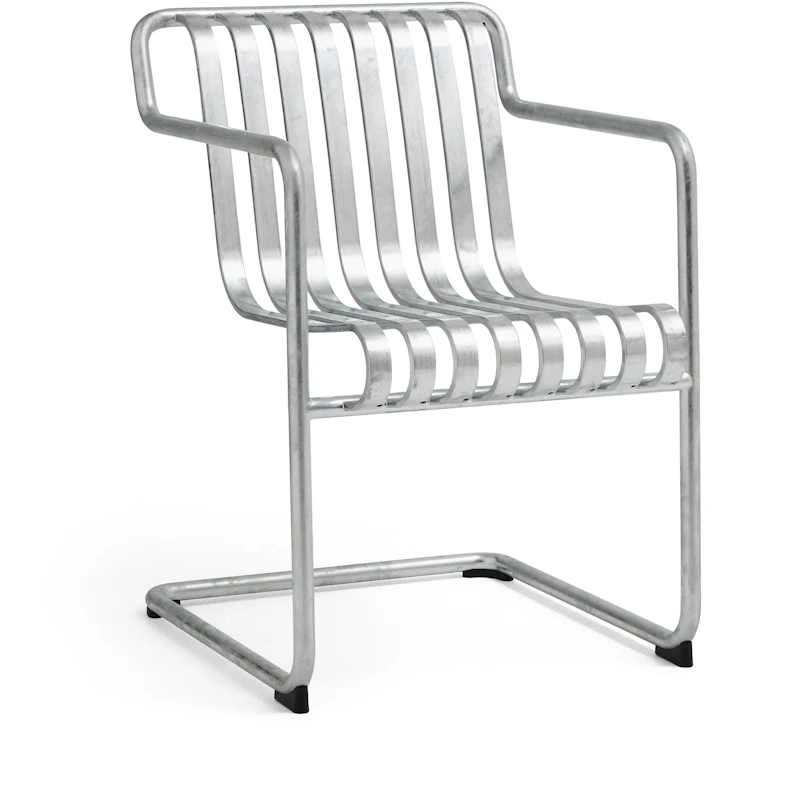 Palissade Cantilever Dining Armchair, Hot galvanised steel