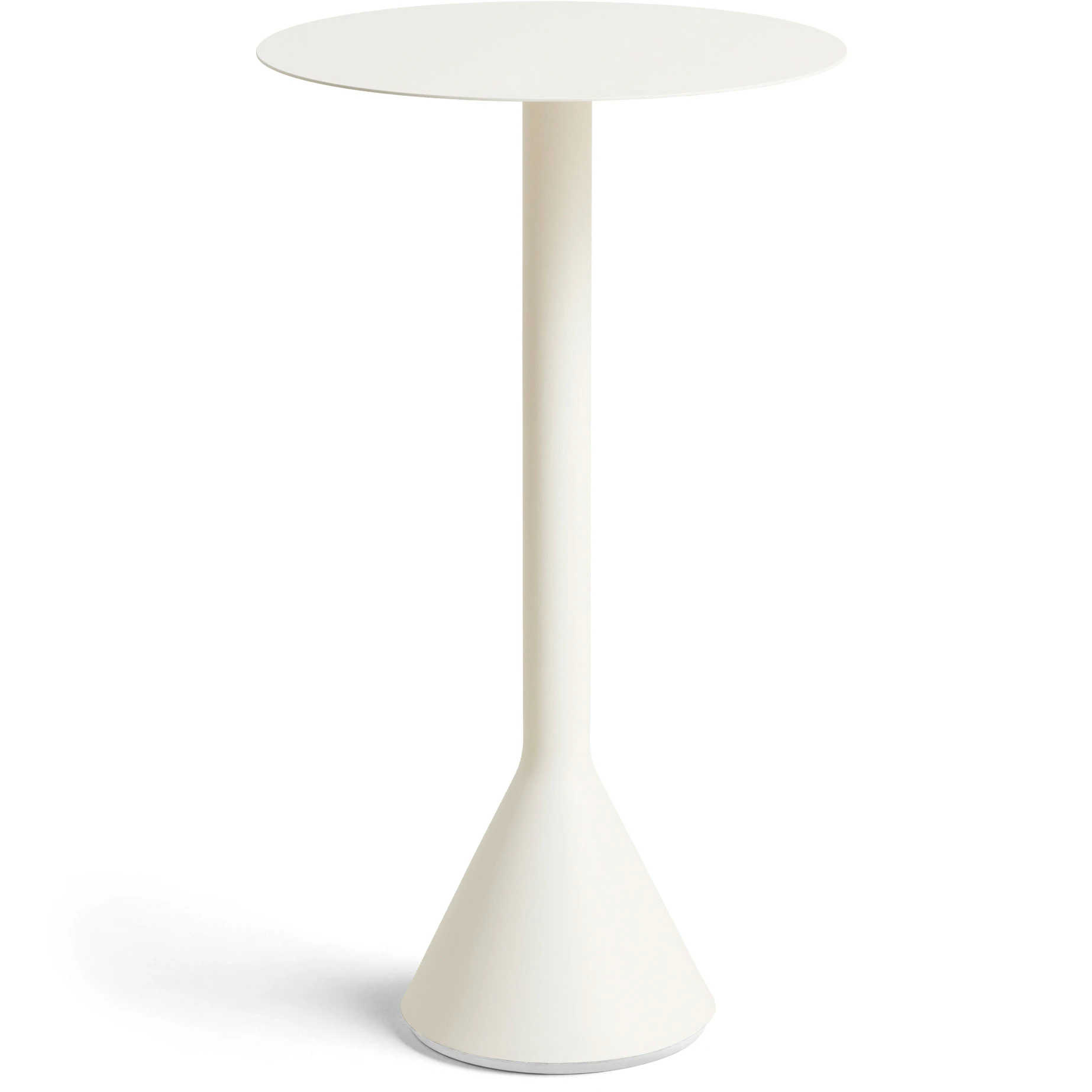 Hay Palissade Cone Bord Ø60 Cream White - Trädgårdsbord Pulverlackat Stål Gräddvit