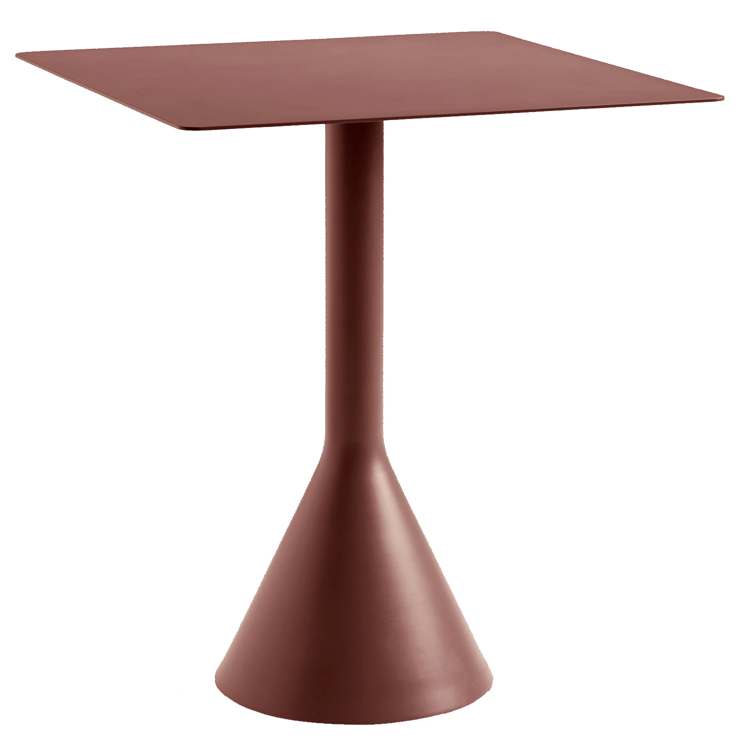Hay Palissade Cone Bord 65x65 Cm - Trädgårdsbord Pulverlackat Stål Iron Red
