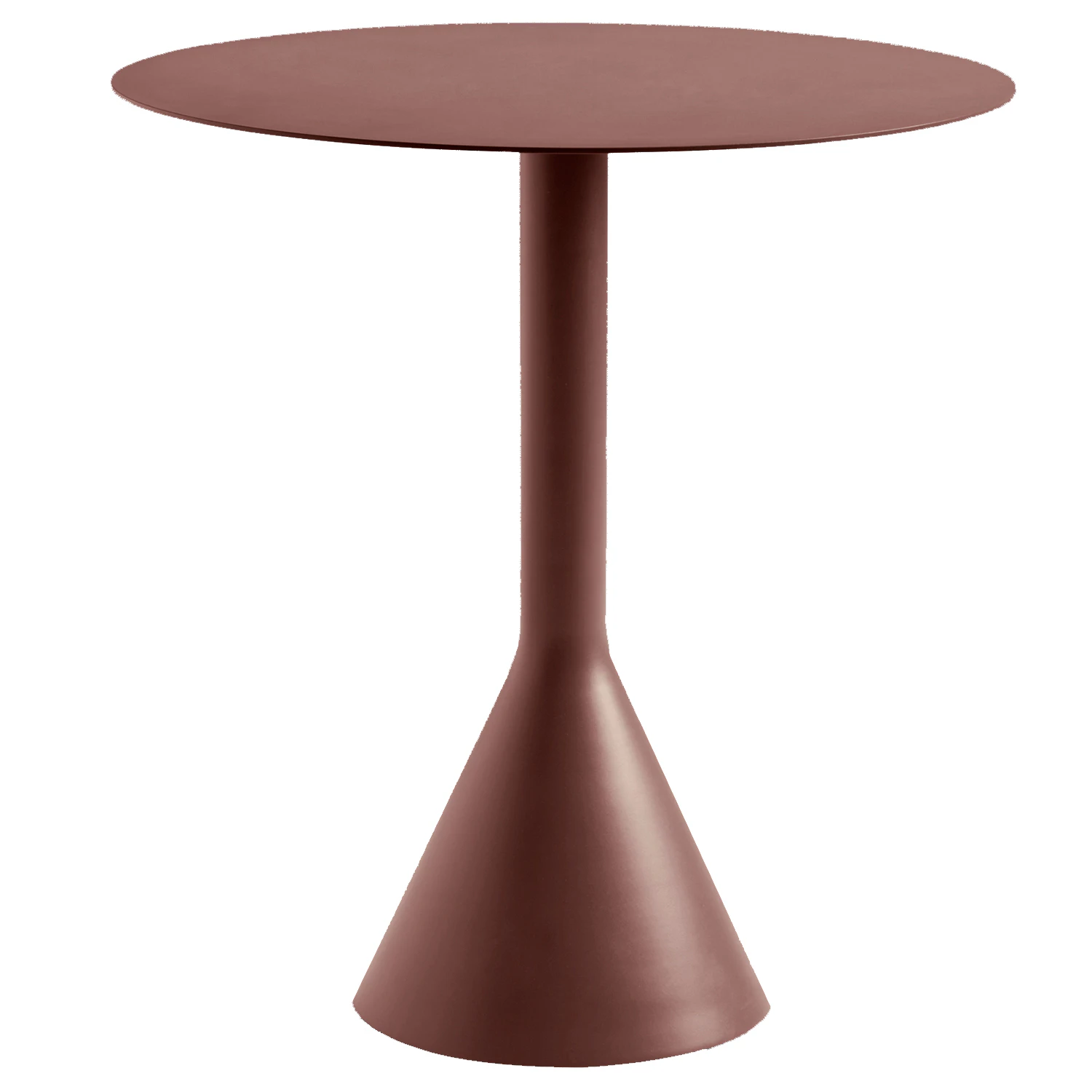 Hay Palissade Cone Bord Ø70 Cm - Trädgårdsbord Pulverlackat Stål Iron Red