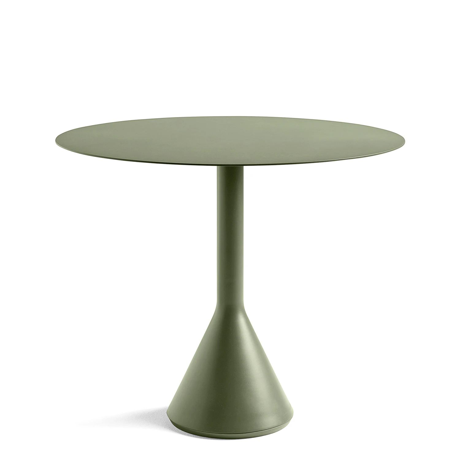 Hay Palissade Cone Bord Ø90 Cm Olive - Trädgårdsbord Pulverlackat Stål Olivgrön