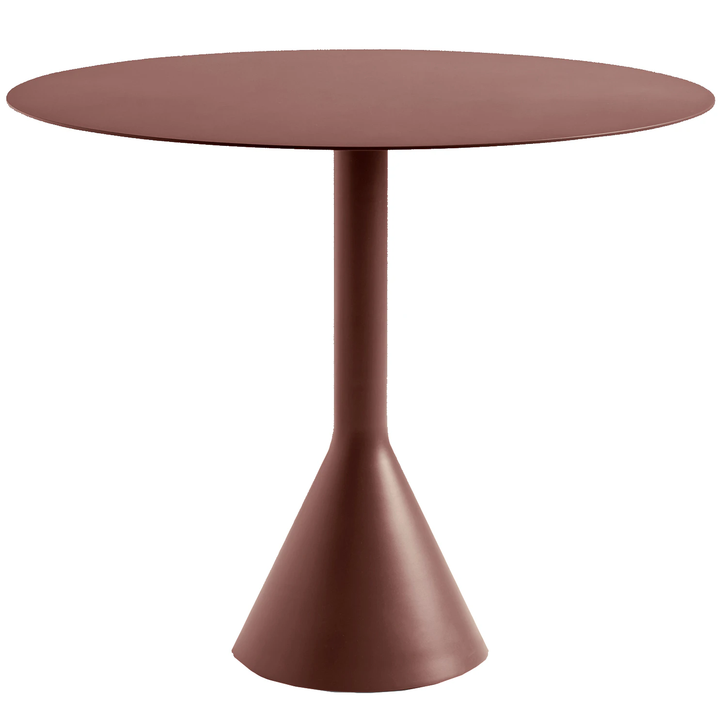 Hay Palissade Cone Bord Ø90 Cm - Trädgårdsbord Pulverlackat Stål Iron Red