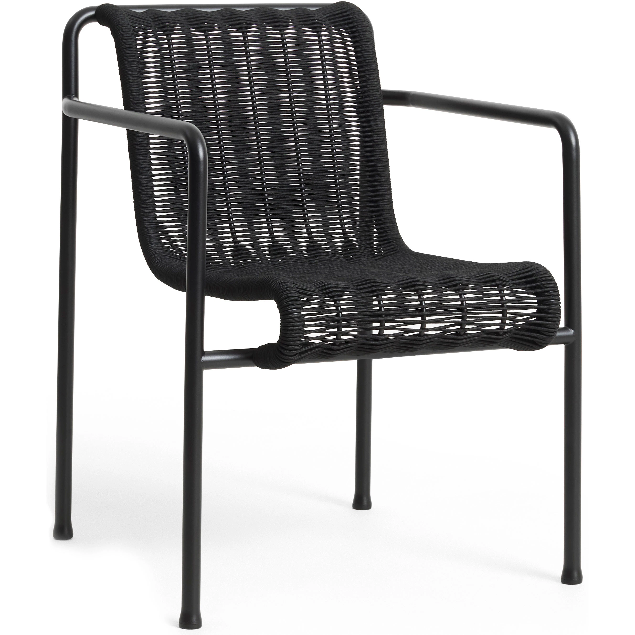 hay palissade cord matsalsstol - trädgårdsstolar pulverlackat stål antracit