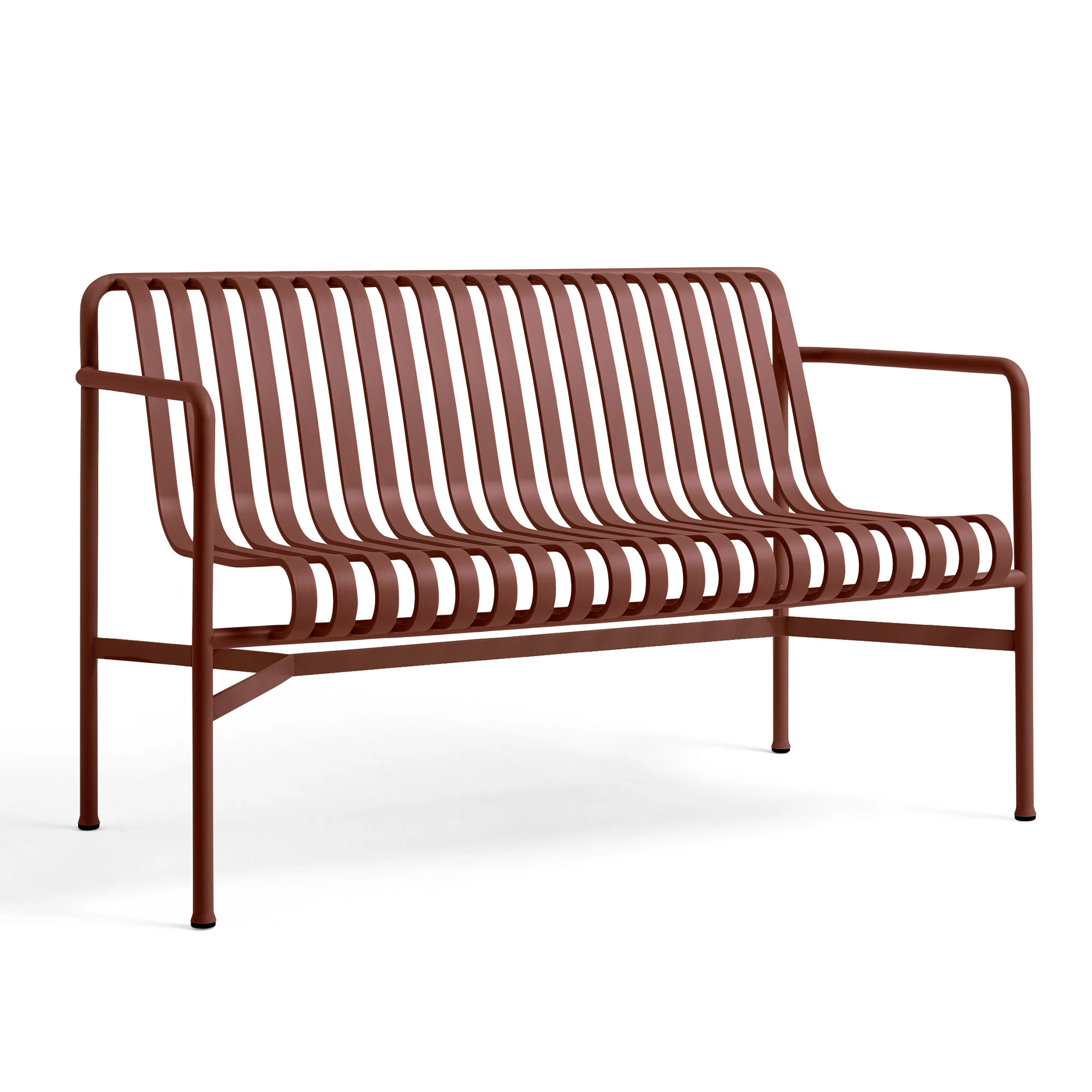 Hay Palissade Bench Wine - B&auml;nkar St&aring;l Vinr&ouml;d