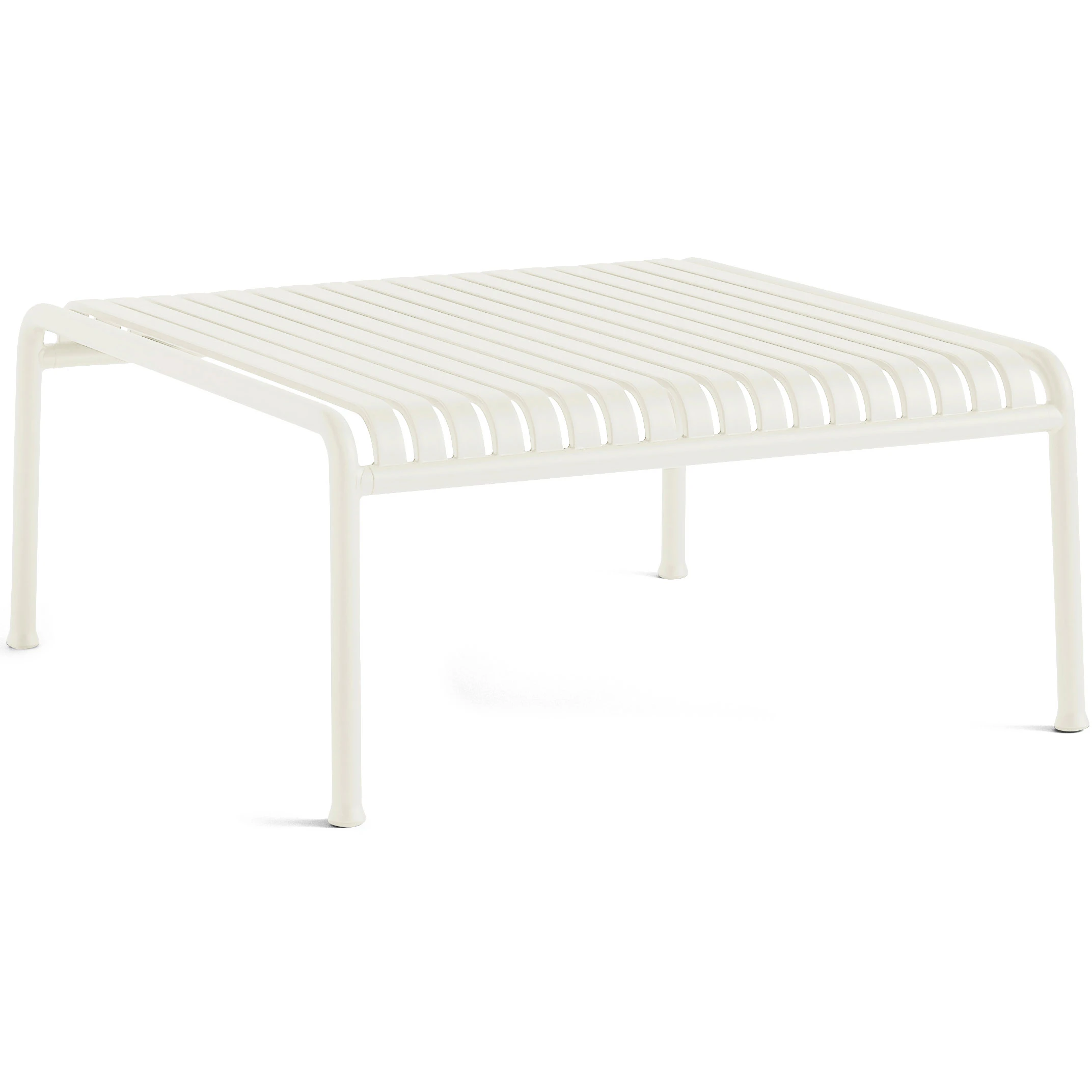 hay palissade loungebord 81,5x86 cm cream white - soffbord utomhus stål gräddvit