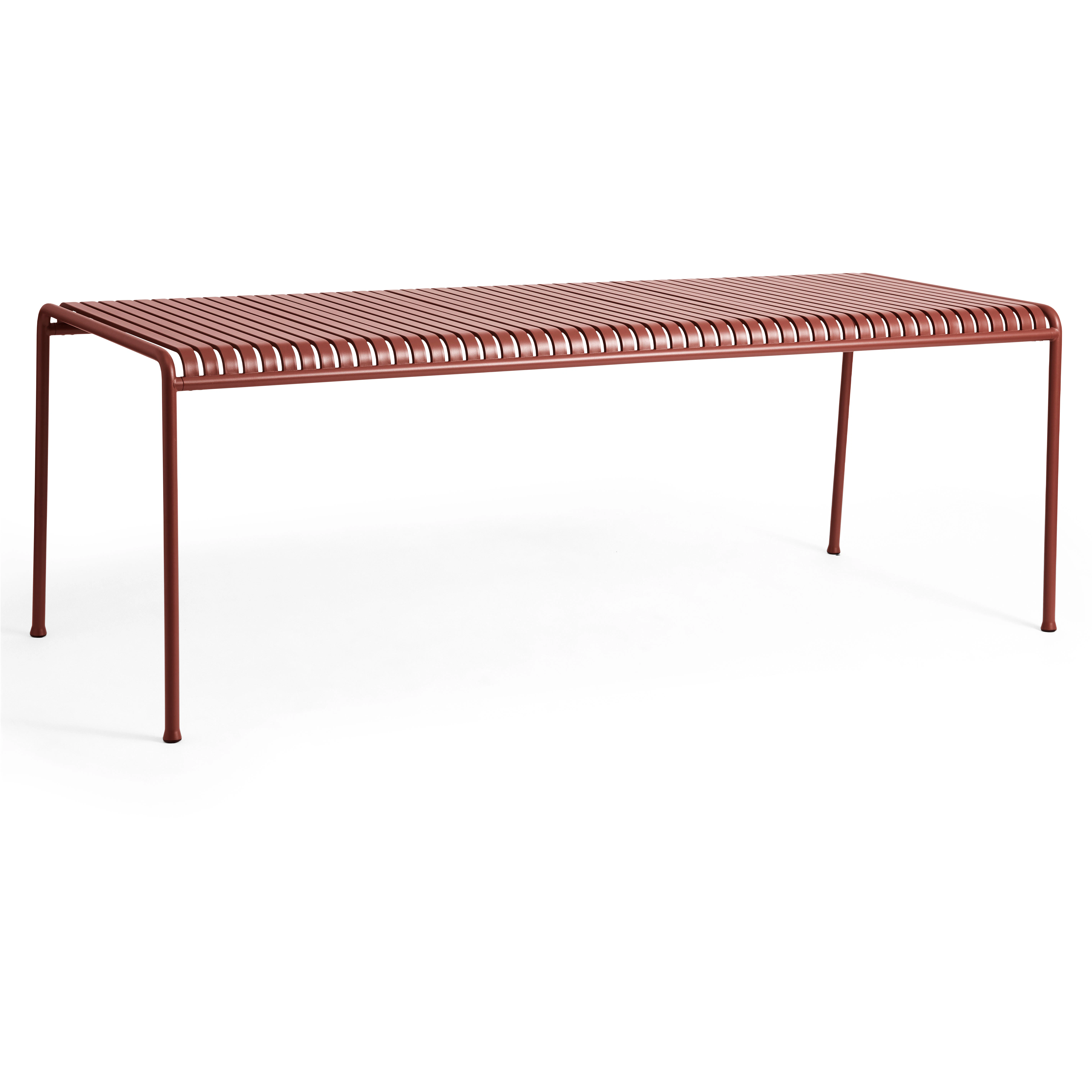 Hay Palissade Table 90x220 Cm 4 Legs Iron Red Powder Coated Steel - Trädgårdsbord Pulverlackat Stål Röd