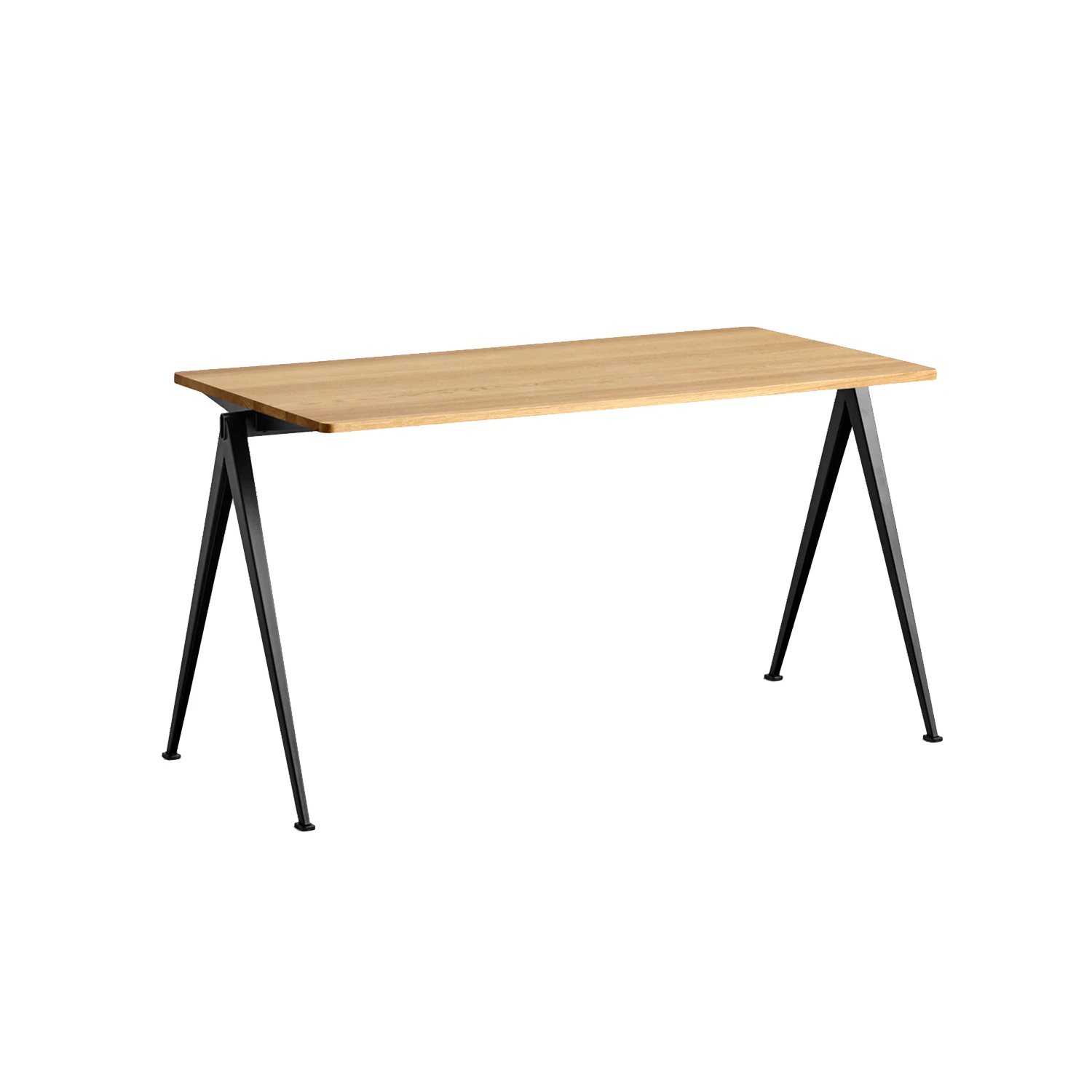 Hay Pyramid Desk 01 140x65 Black Frame/clear - Skrivbord Ek Svart