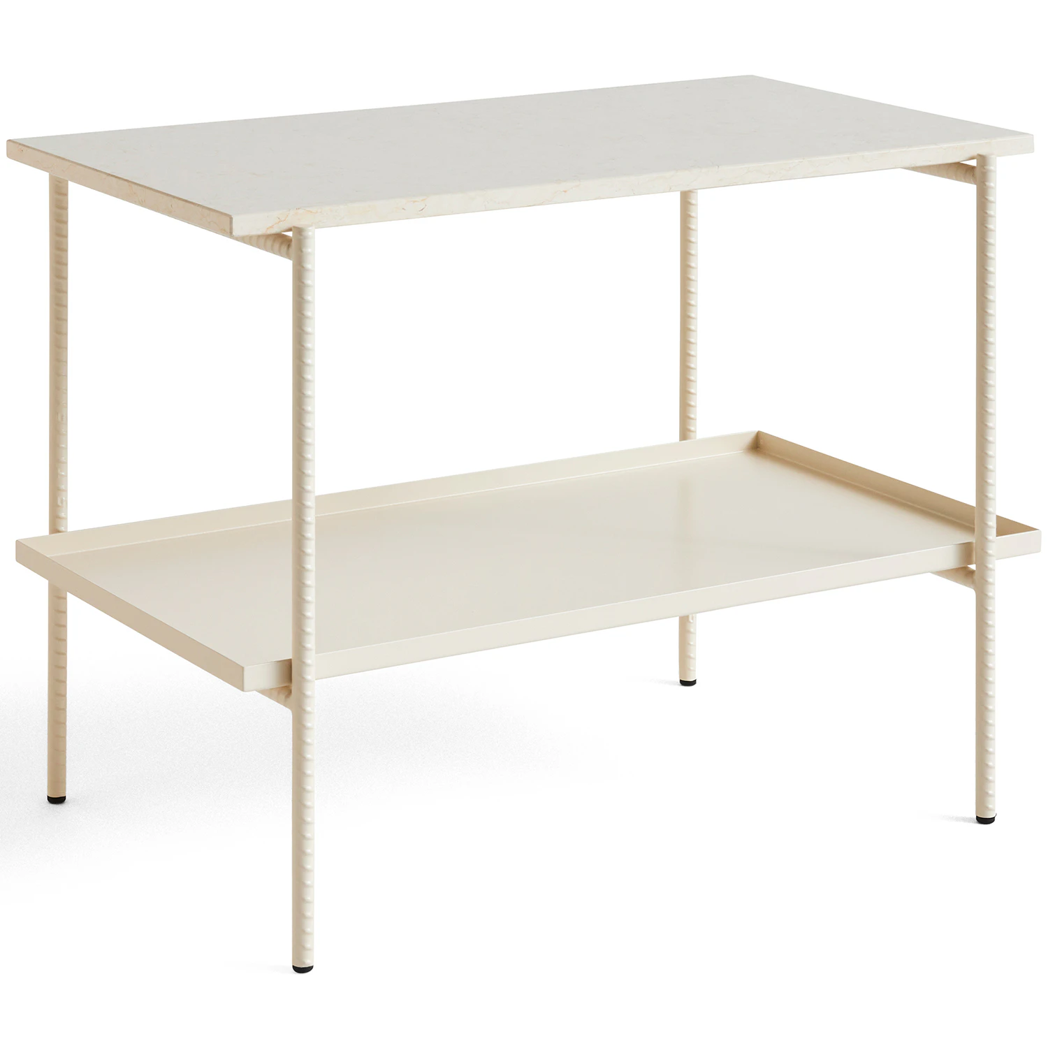 Hay Rebar Sidobord 49x80 Cm - Sidobord & Avlastningsbord St&aring;l Alabaster