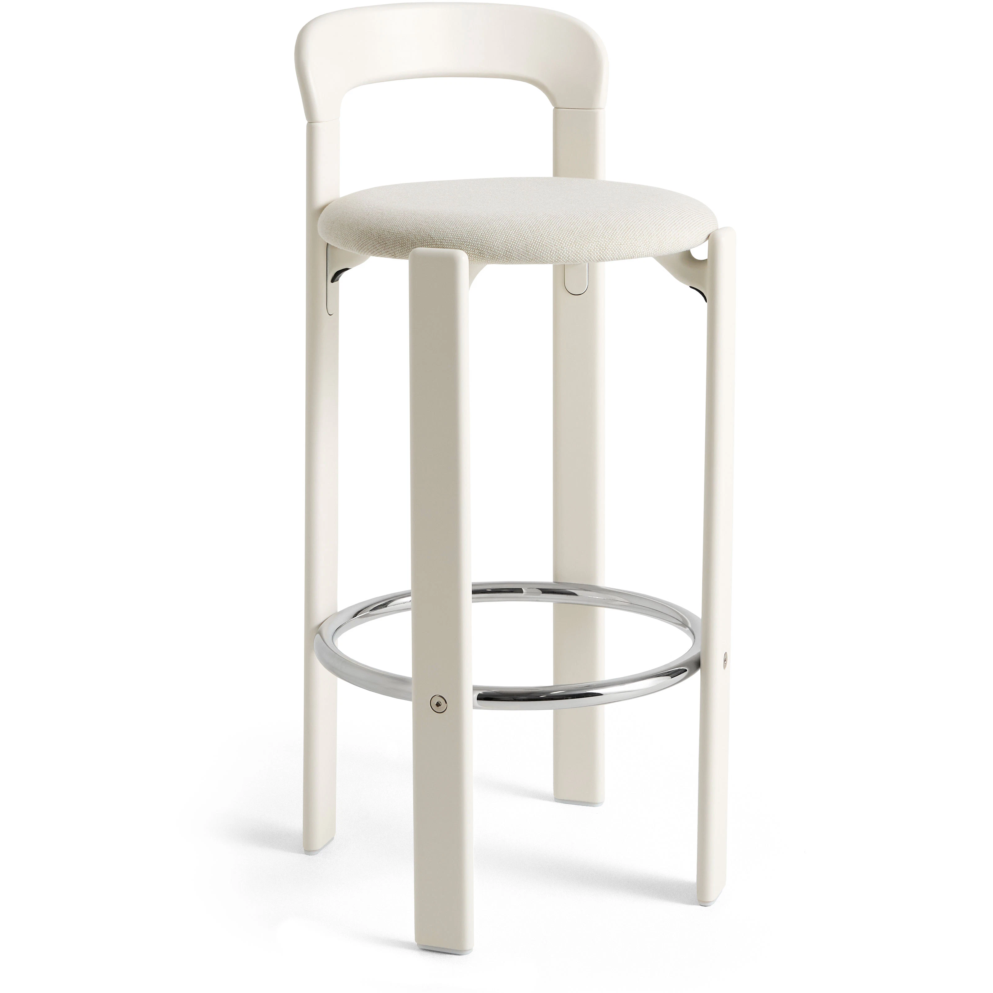 Hay Rey Barstol Kl&auml;dd 75 Cm Cream White - Barstolar Bokfan&eacute;r Gr&auml;ddvit