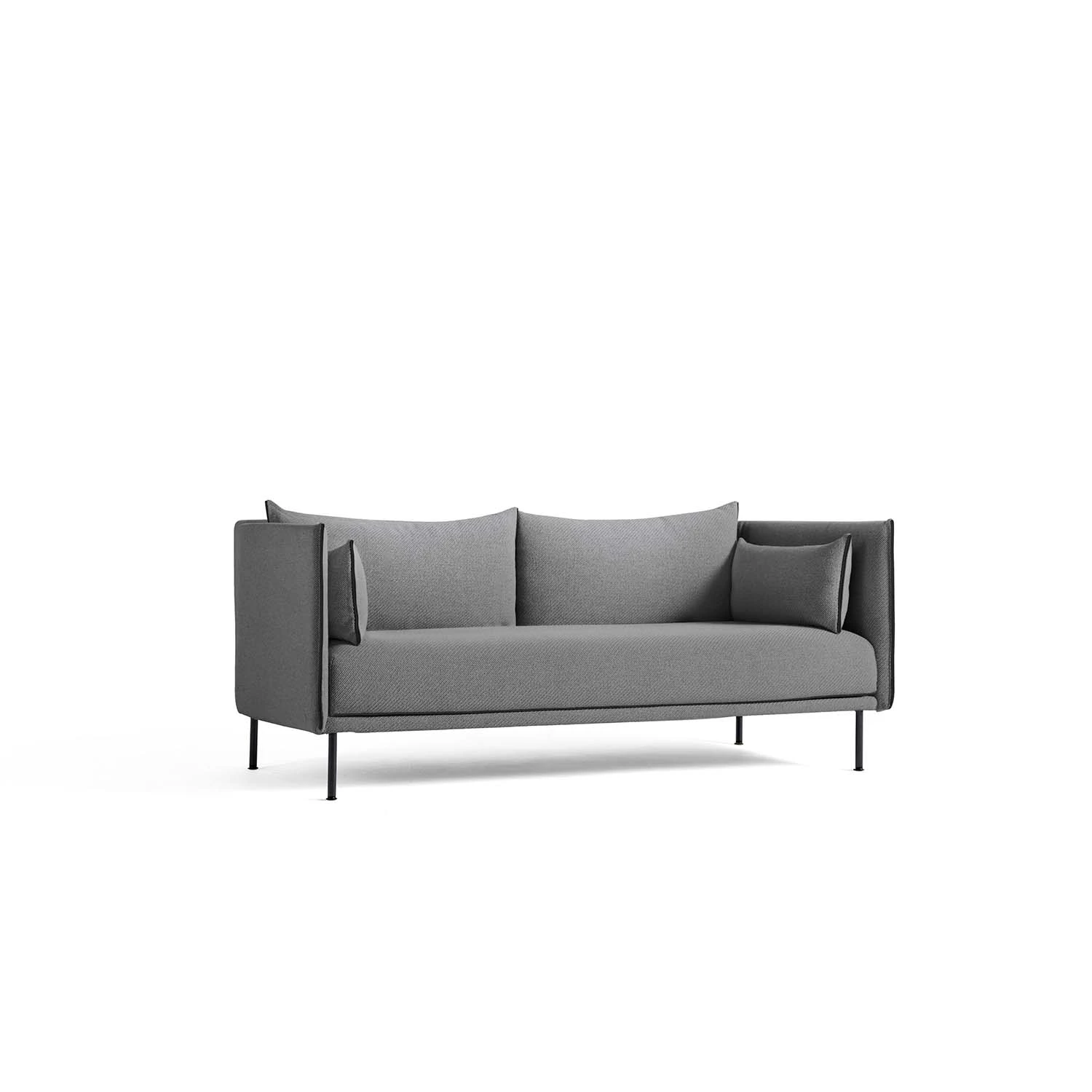 Hay Silhouette 2-sitssoffa Svart St&aring;l / Coda 182 - 2-sitssoffor Nyull Spice
