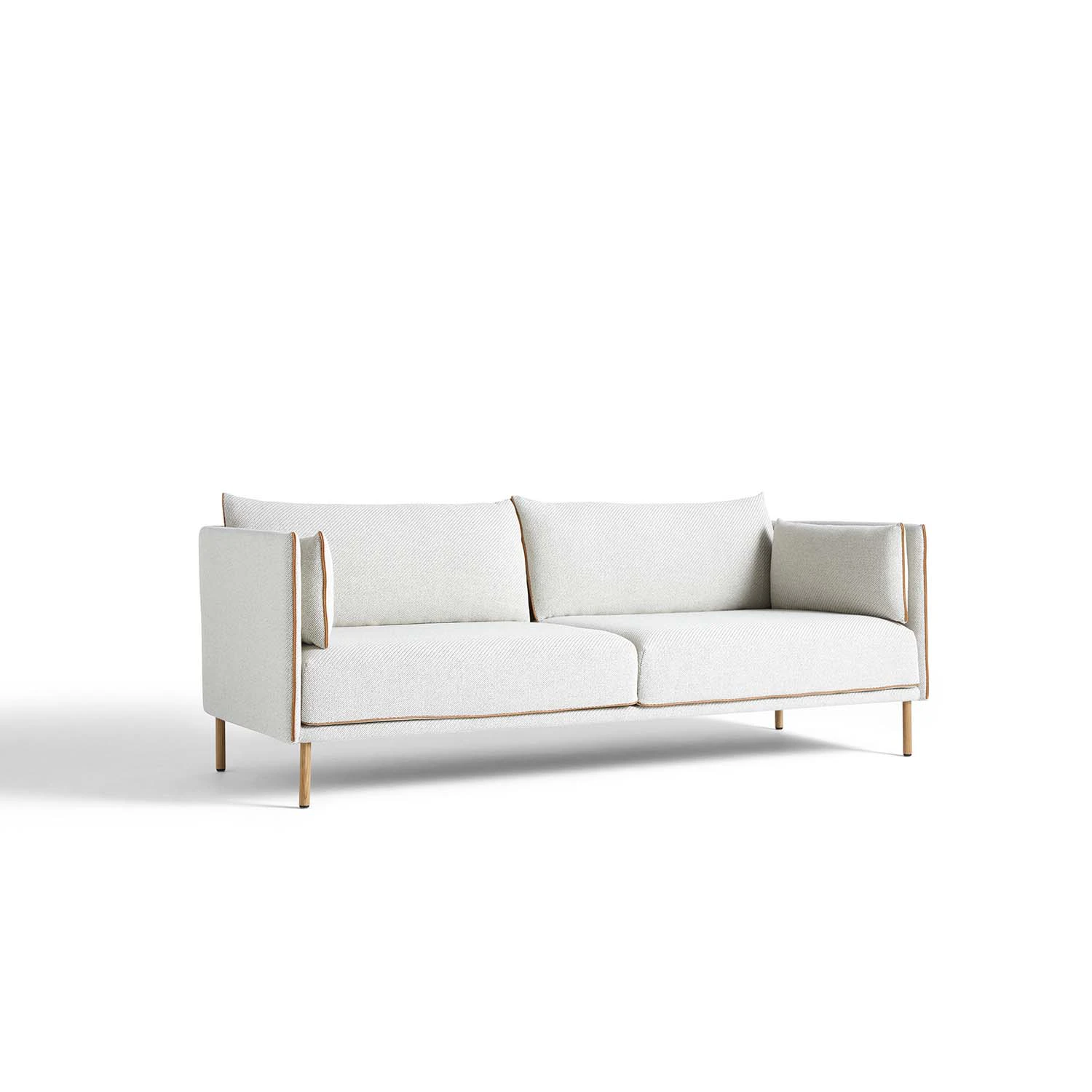 Hay Silhouette 3 Cognac P Oiled Oak B/coda 100 - 3-sitssoffor Textil Vit