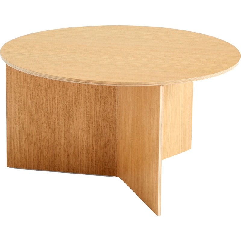 Slit Bord Runt Ø65, Lackad Ek