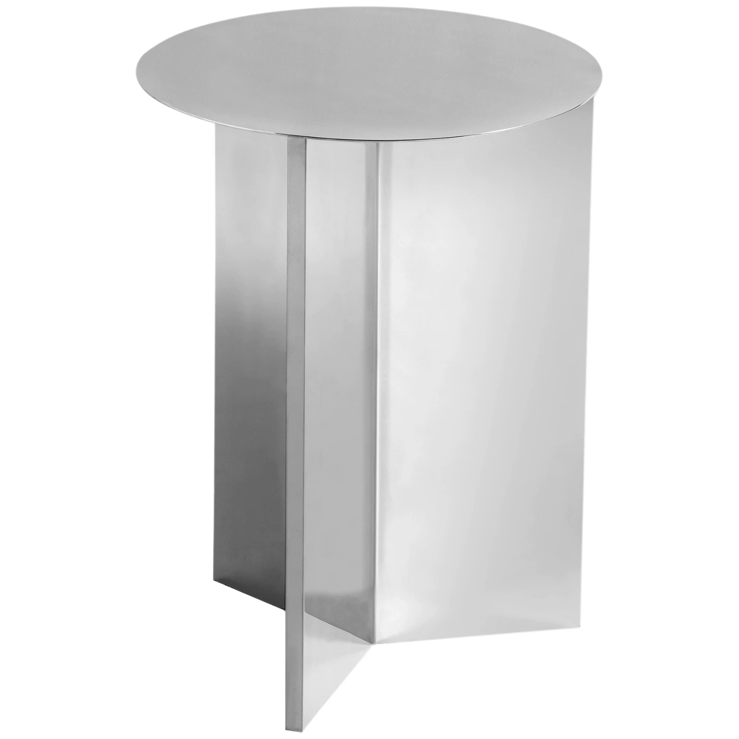 Hay Slit Bord &Oslash;35 Cm - Sidobord & Avlastningsbord St&aring;l Mirror Polished