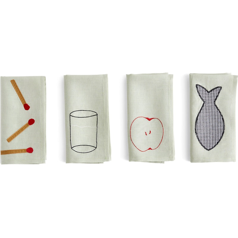 Sobremesa Servett 45x45 cm 4-pack, Grön