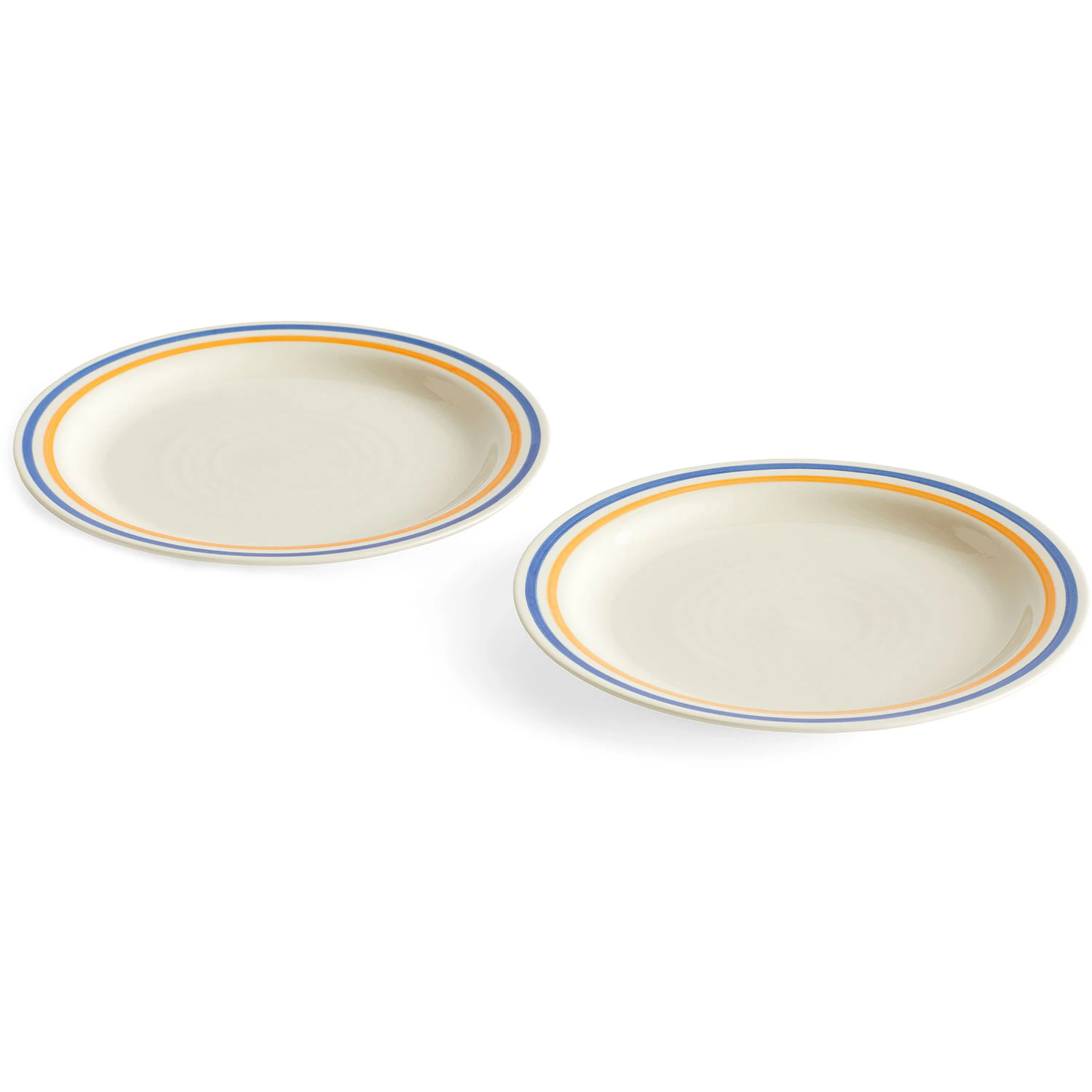 Hay Sobremesa Tallrik 24,5 Cm 2-pack /gul - Stengods Bl&aring;