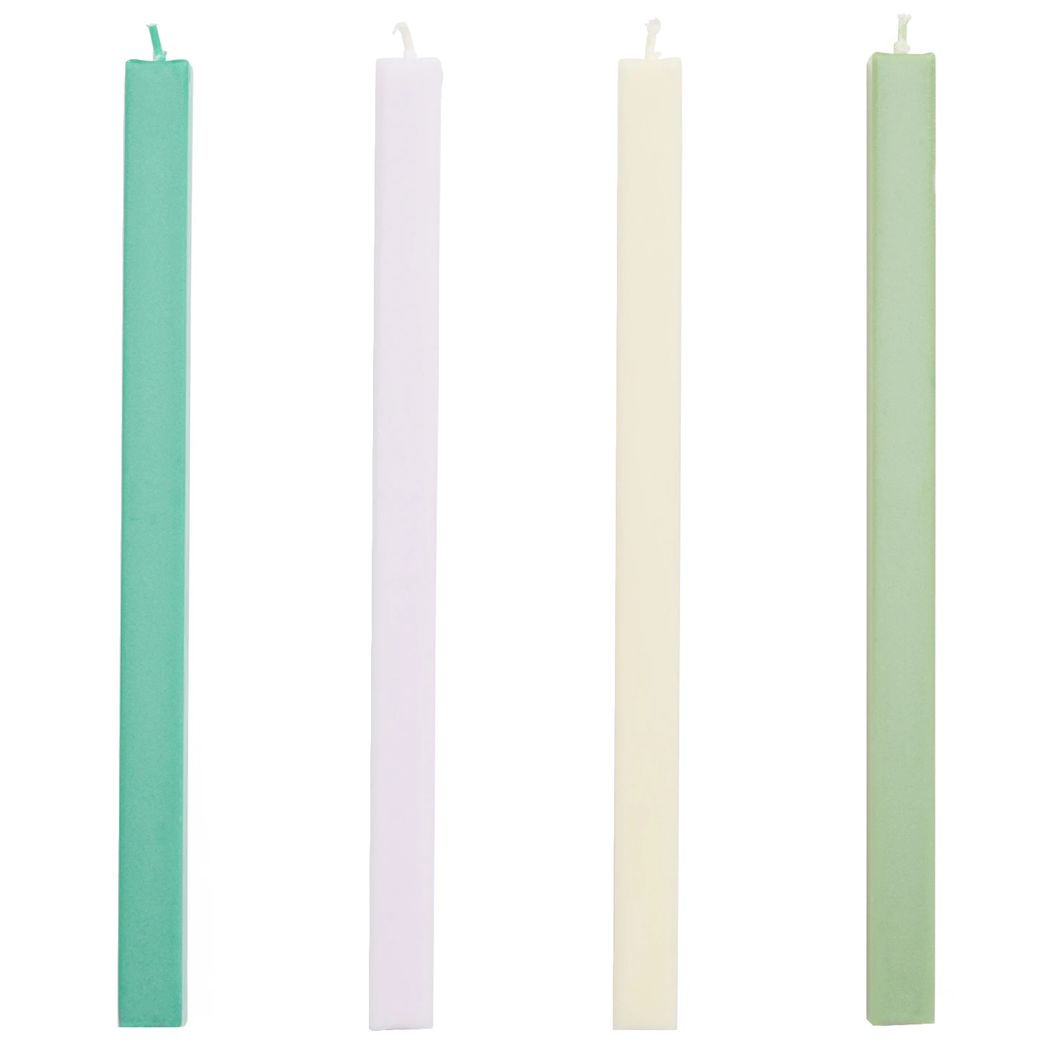 Hay Square Ljus 4-pack - Ljus Stearin Pastel