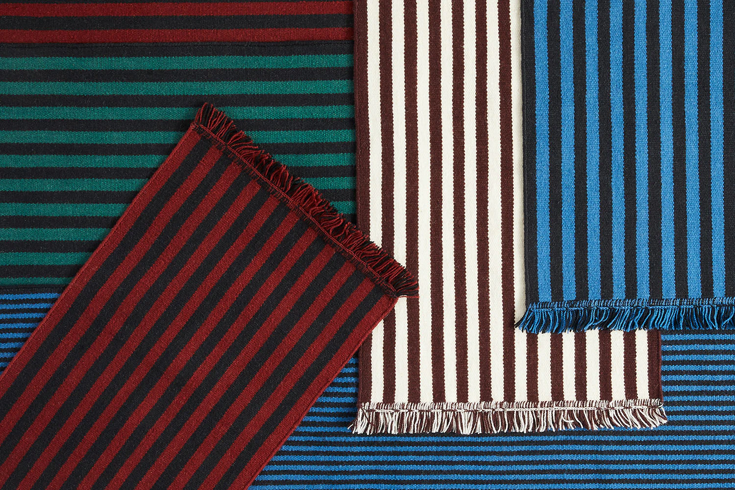 Hay Stripes And Stripes Matta 52x95 Cm Körsbär, cherry från HAY, bild 2