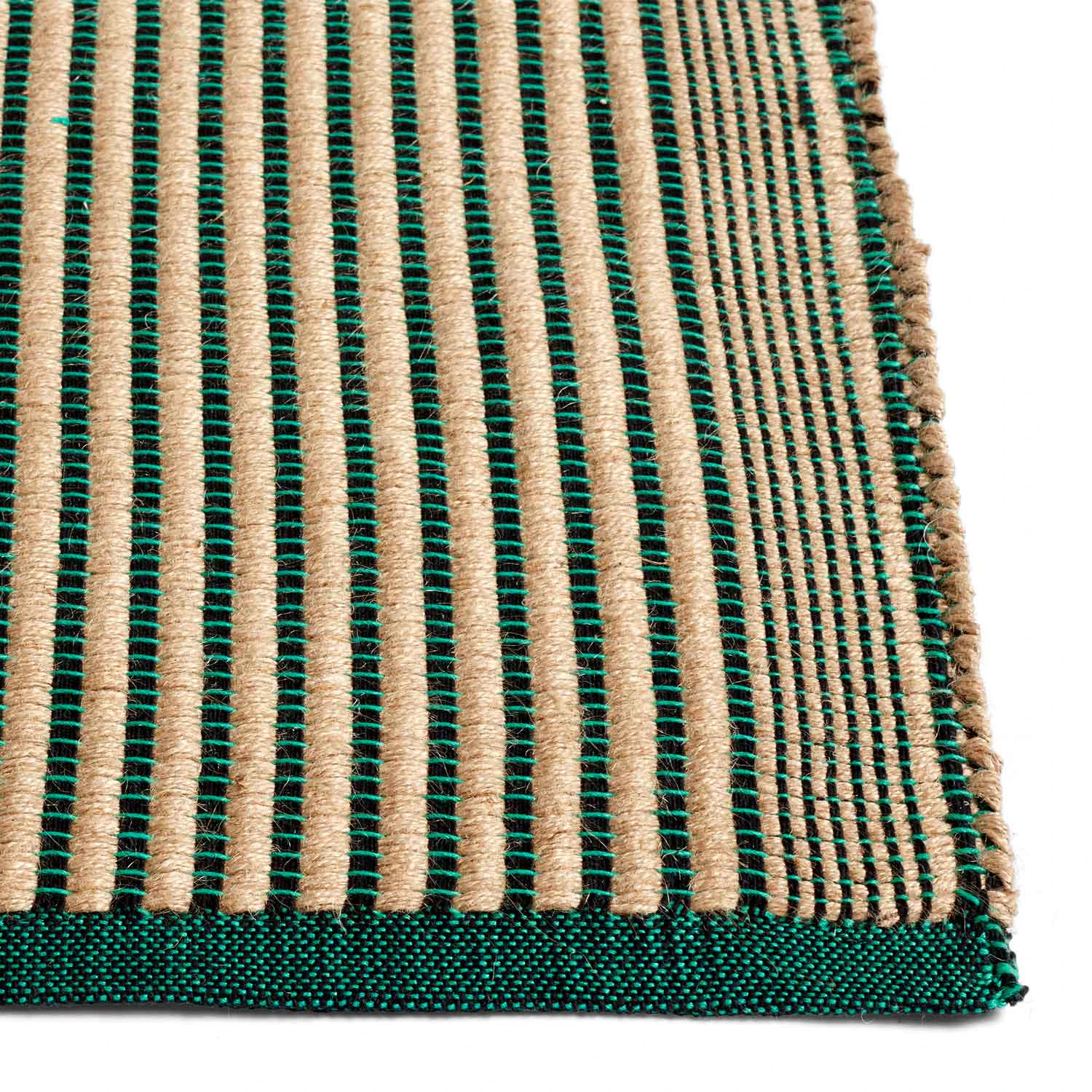 Hay Tapis Matta 80x200 Cm / Svart - Mönstrade mattor Bomull Grön