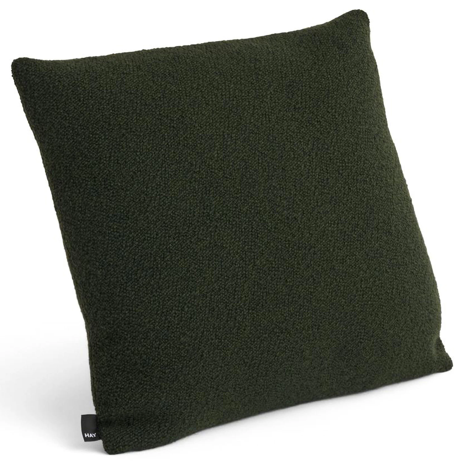 Hay Texture Kudde 50x50 Cm Dark Green - Prydnadskuddar & Fodral Ull Mörkgrön