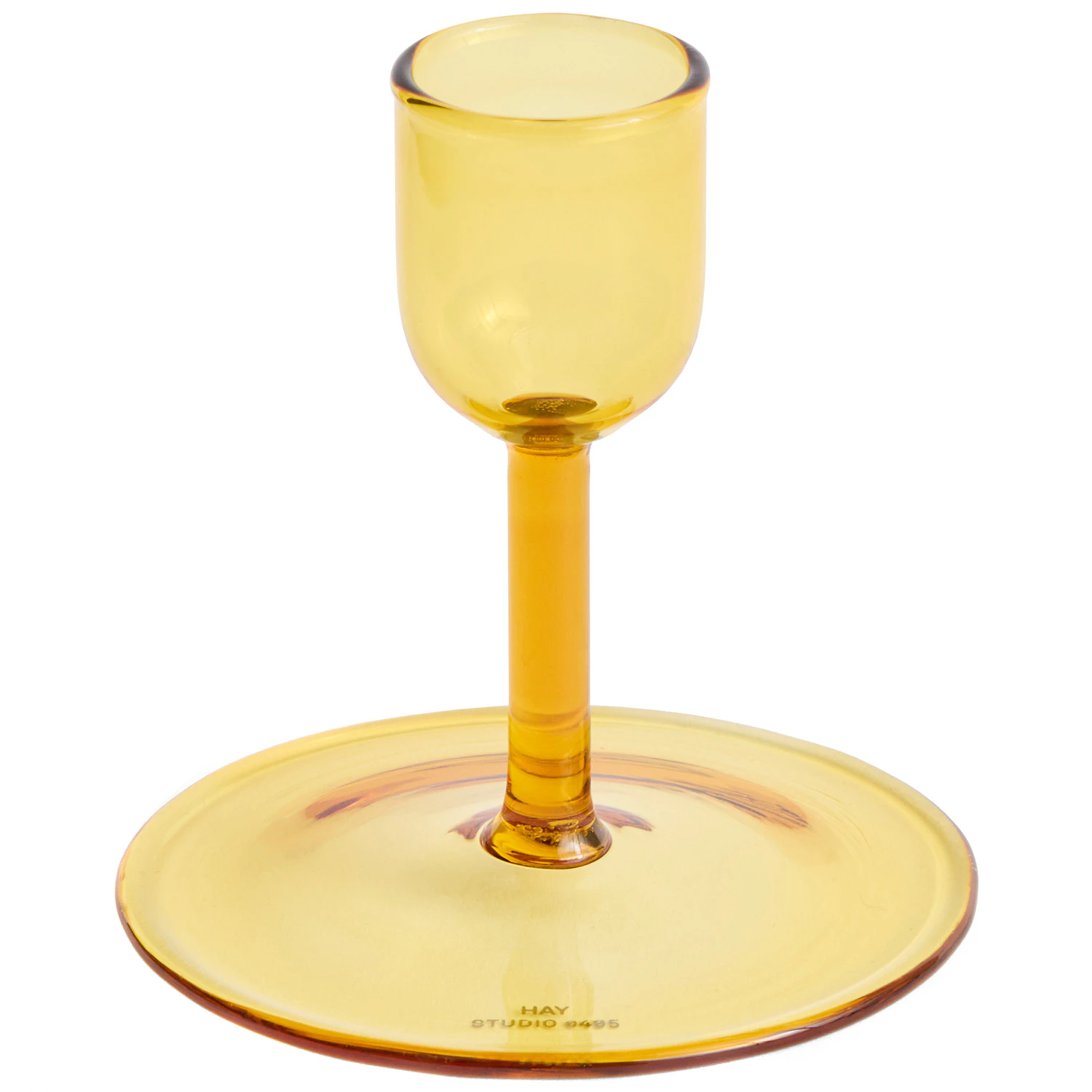 Hay Tiny Candleholder Straight Yellow - Ljusstakar Borosilikatglas Gul