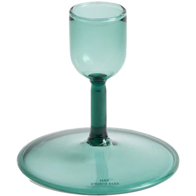 Hay Tiny Candleholder Straight - Ljusstakar Borosilikatglas Aqua
