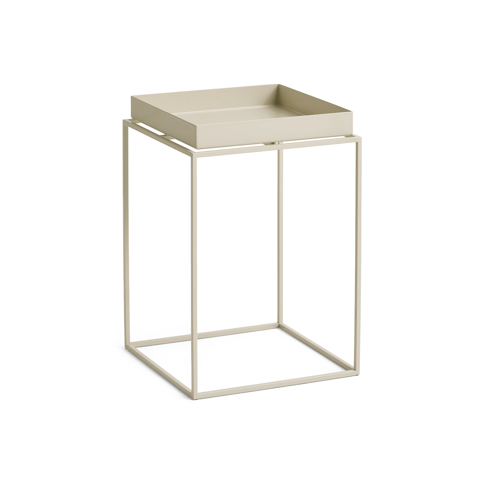 Hay Brickbord 40x40 Cm - Soffbord Pulverlackat St&aring;l Varm Beige