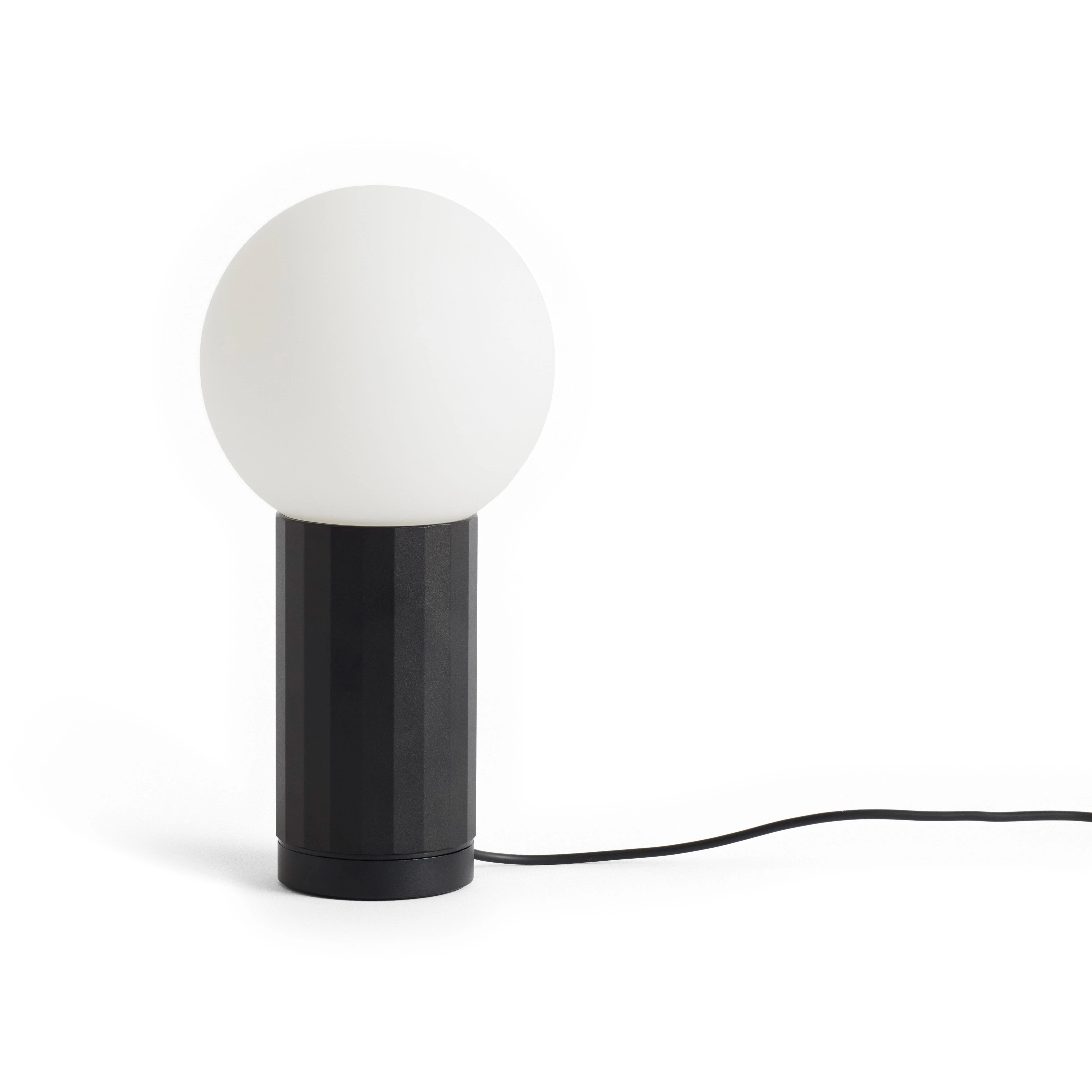 Hay Turn On Bordslampa - Portabla lampor Aluminium Svart