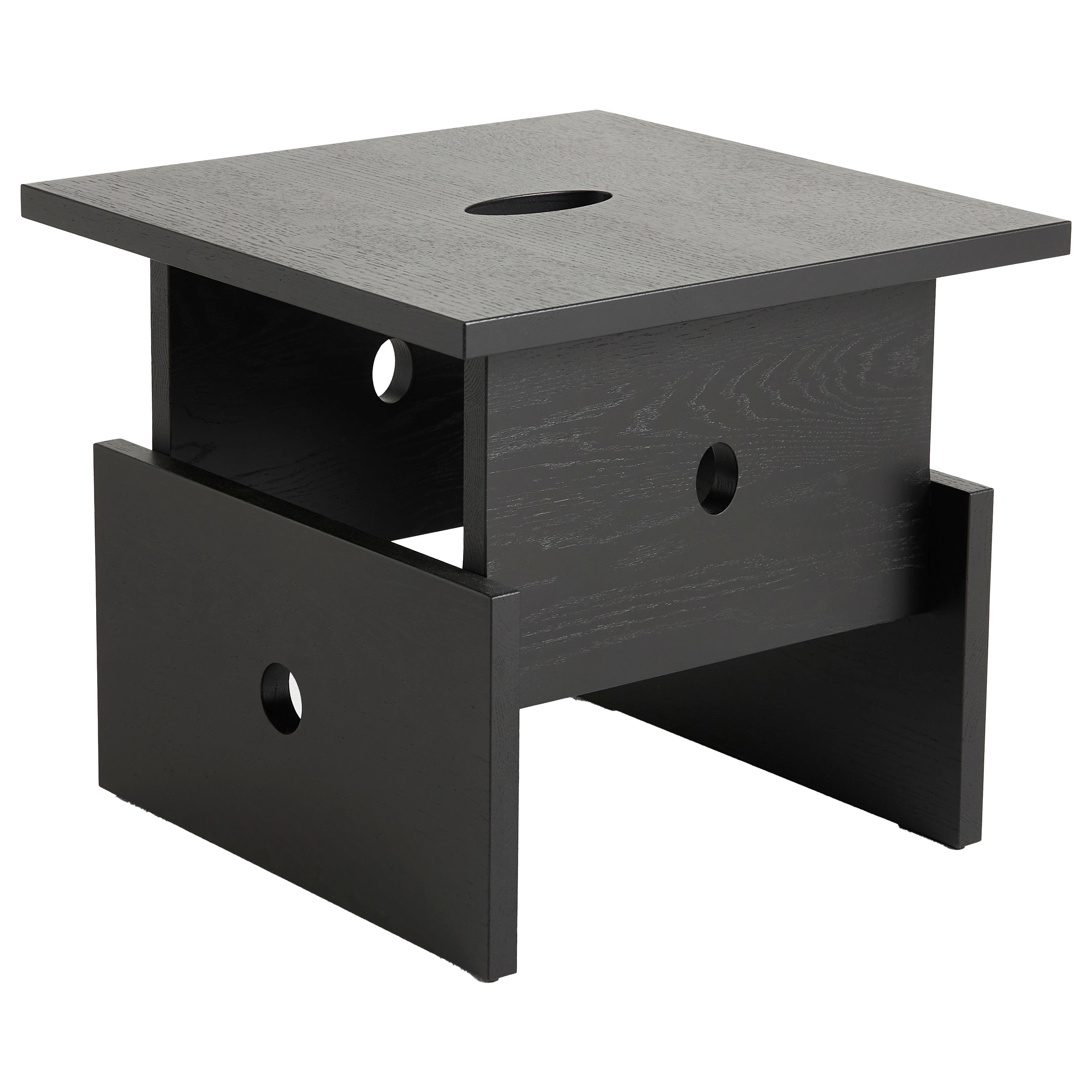 hay wood box soffbord - soffbord massiv ek svart ek