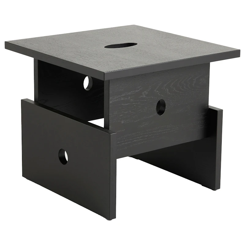 Wood Box Soffbord, Svart Ek