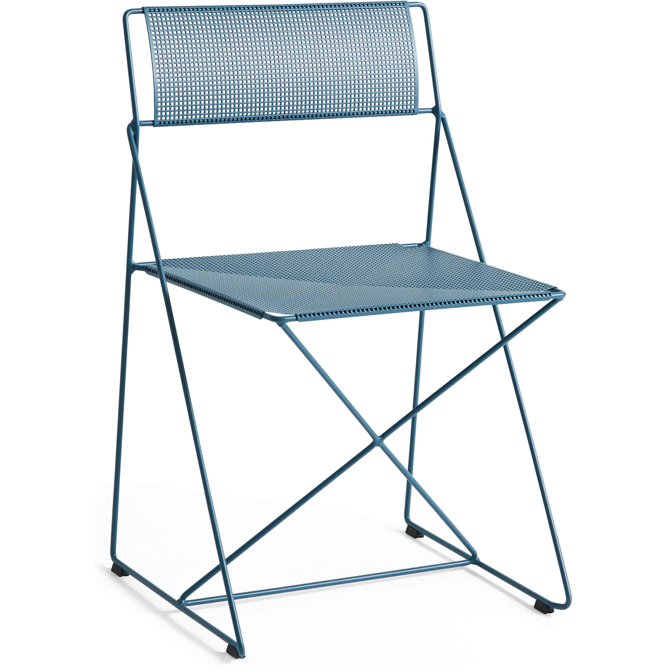 Hay X-line Stol Pulverlackerat St&aring;l / - Tr&auml;dg&aring;rdsstolar Pulverlackat St&aring;l Powder Blue