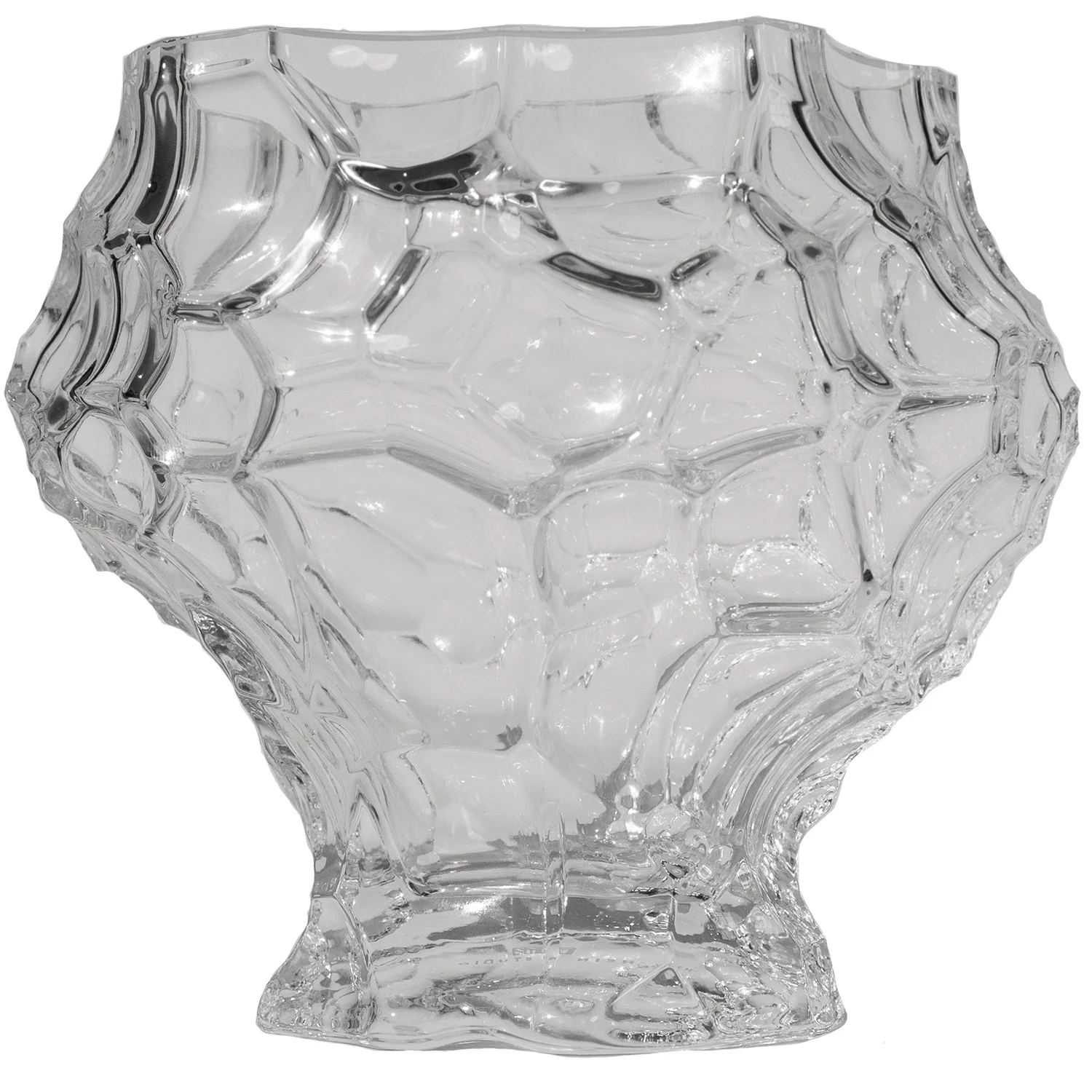 Hein Studio Canyon Medi- Clear Vas 18 Cm - Vaser Glas Klar