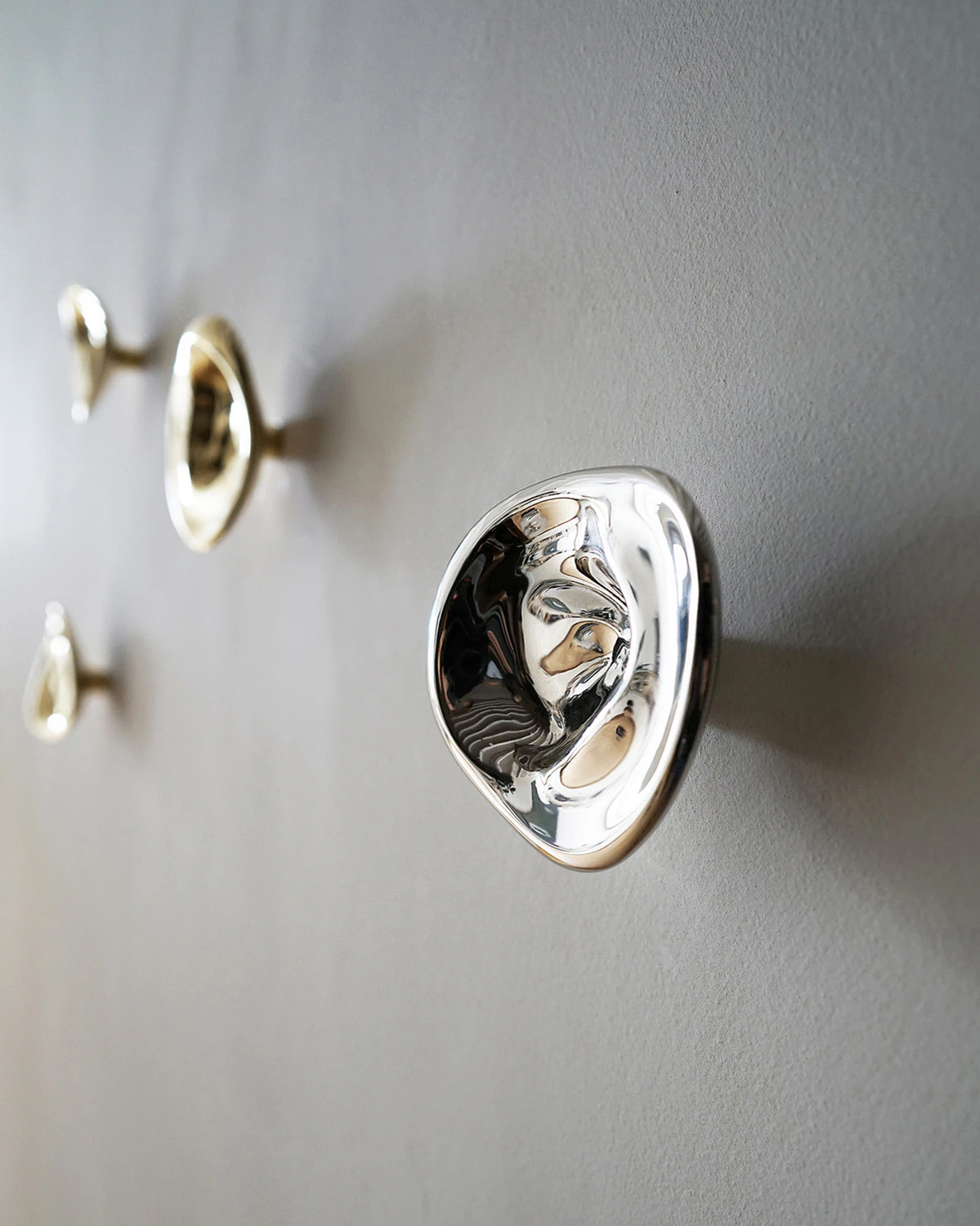 Hein Studio Ripple Knob Väggkrok 9 Cm, silver från Hein Studio, bild 5
