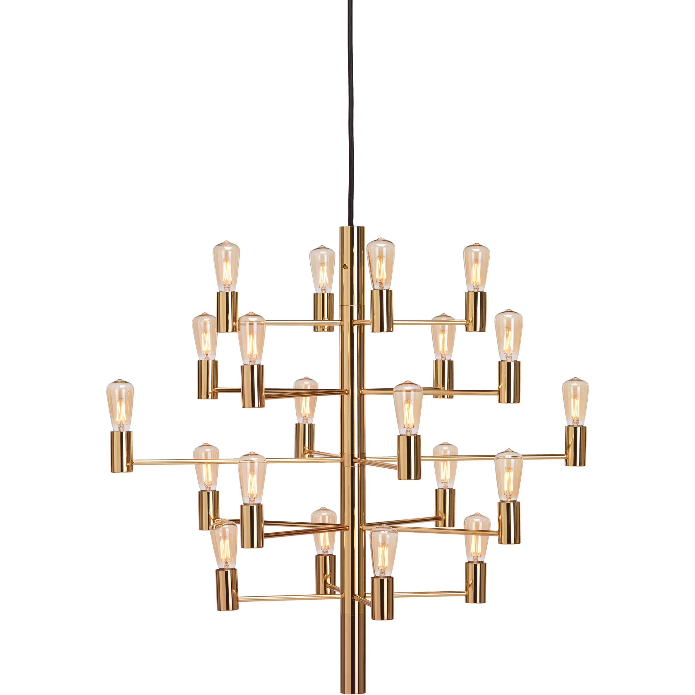 Herstal Manola 20 Ljuskrona Dimbar Led - Ljuskronor & Takkronor Metall Satin Brass