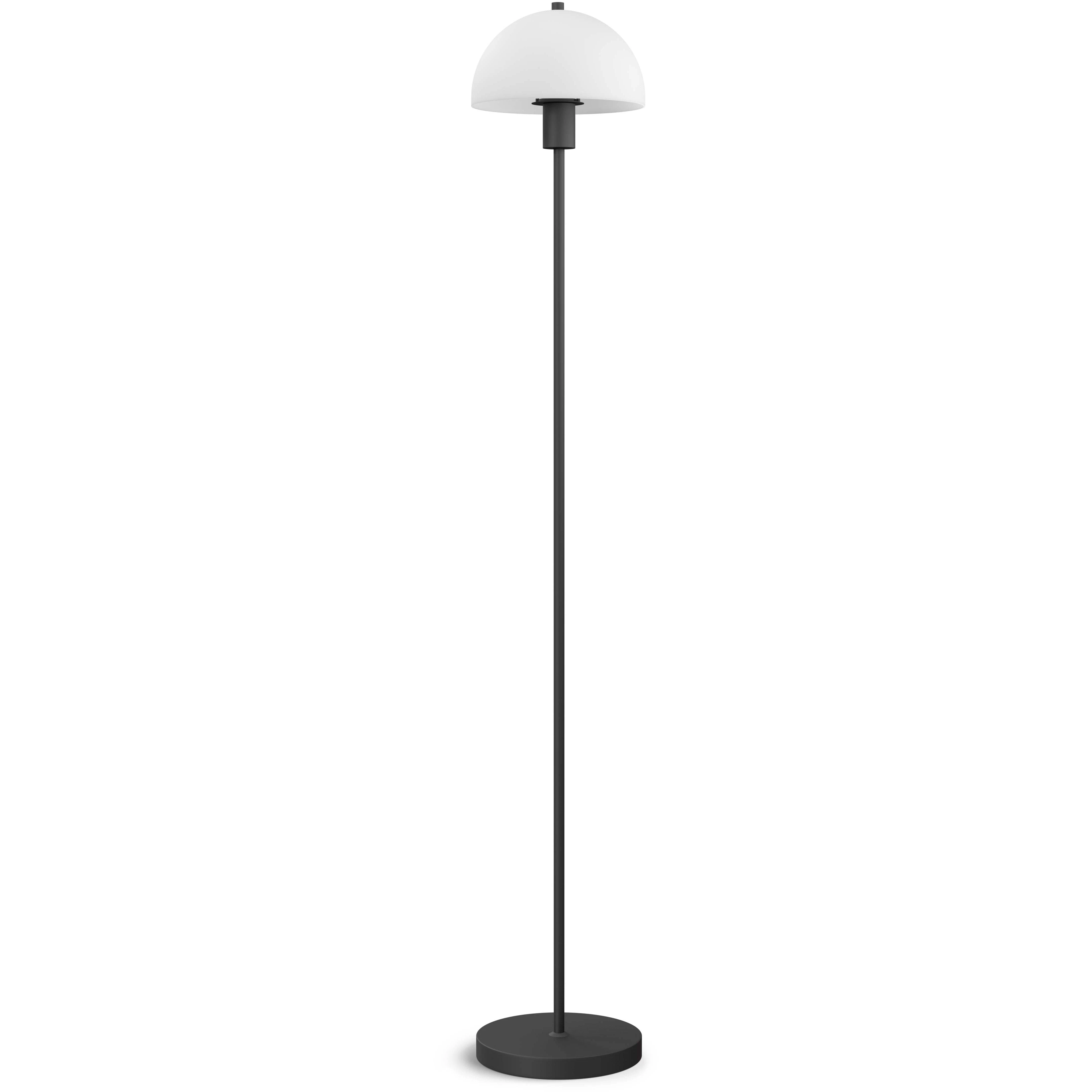 Herstal Vienda Golvlampa / Opal - Golvlampor Metall Svart
