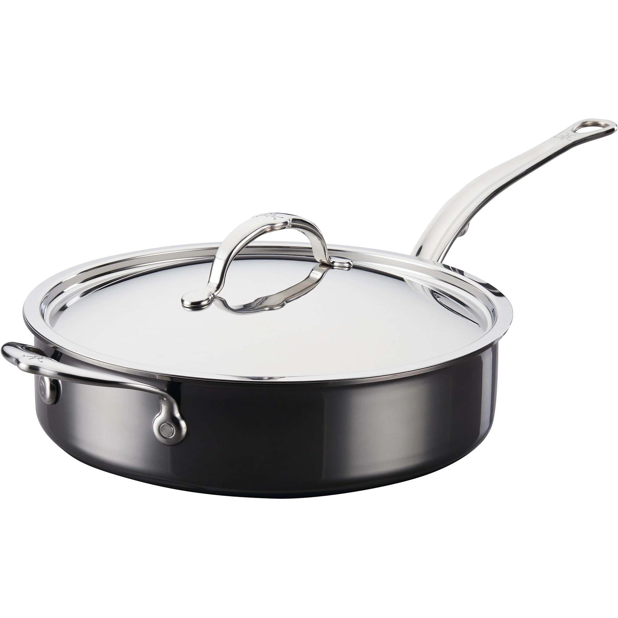 Hestan Nanobond Traktörpanna Med Lock 27 Cm - Traktörpannor & Sauteuser Aluminium Rostfritt Stål